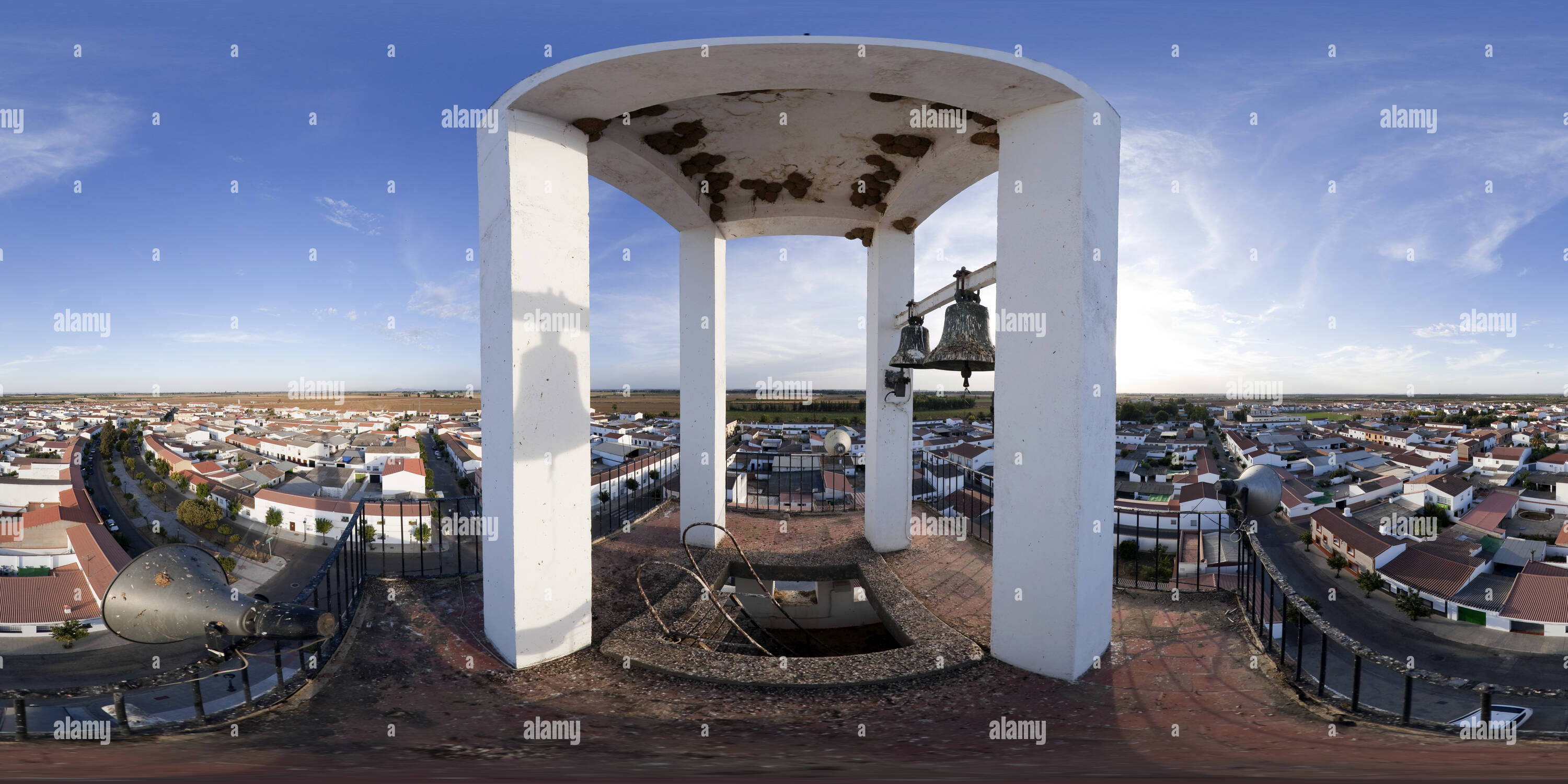 Visualizzazione panoramica a 360 gradi di Pueblonuevo del Guadiana