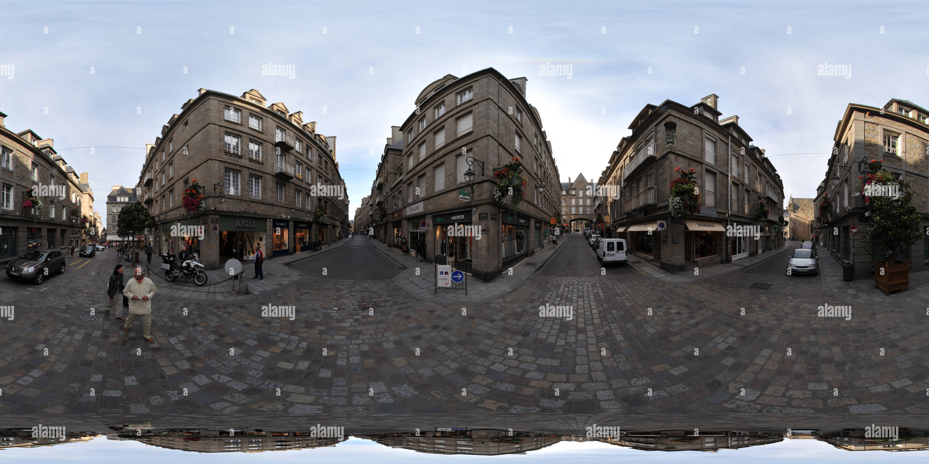 Visualizzazione panoramica a 360 gradi di Saint Malo intra-muros