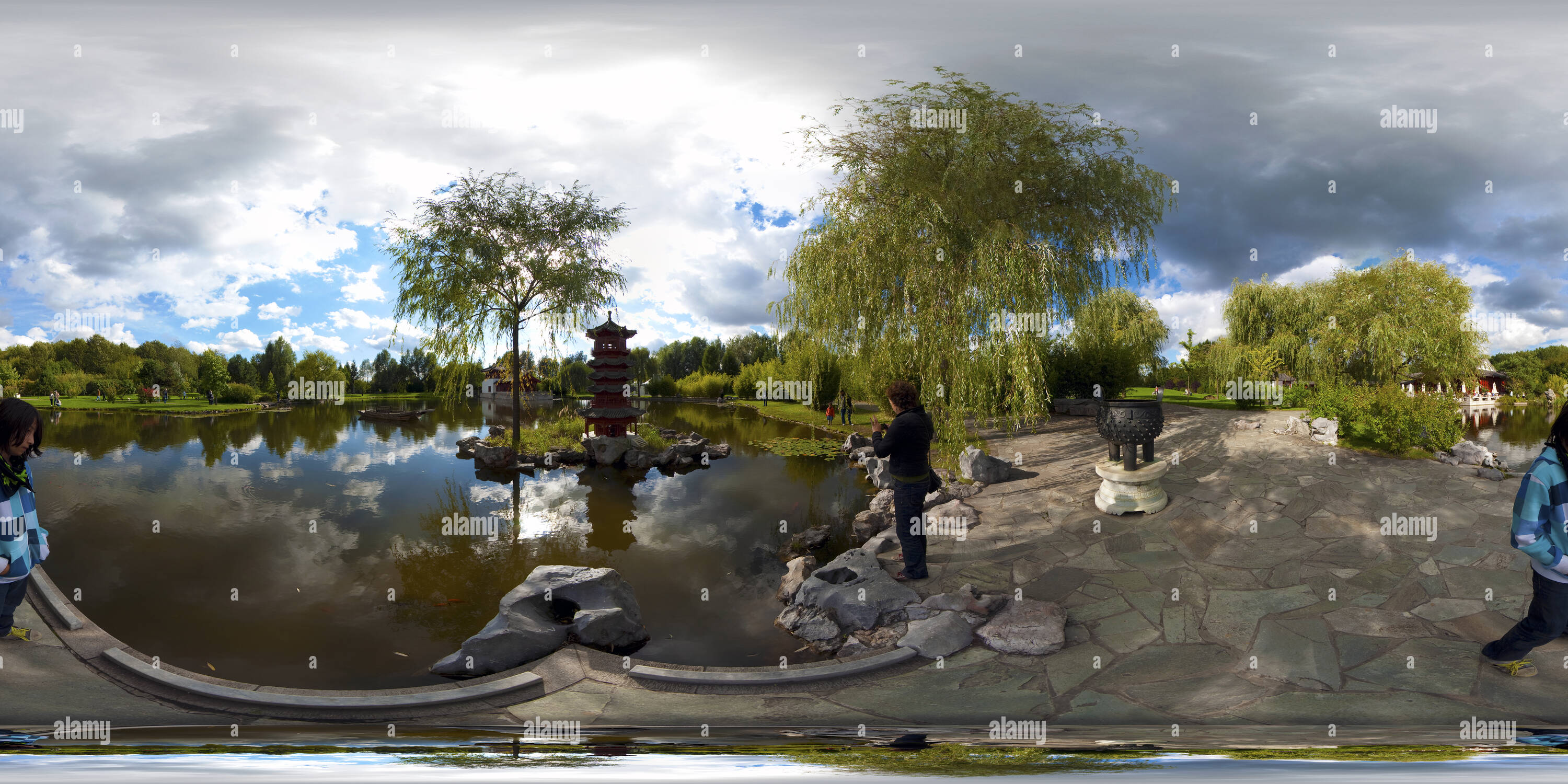 Visualizzazione panoramica a 360 gradi di Gaerten der Welt Marzahn - Giardino Cinese