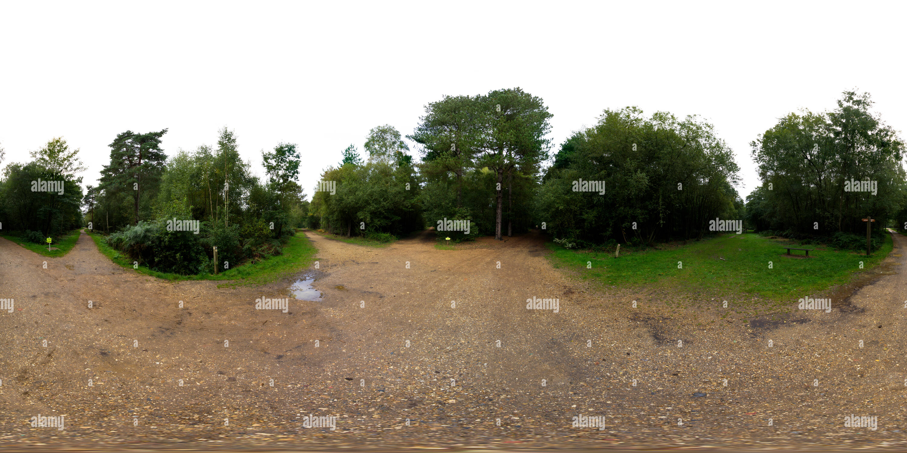 Visualizzazione panoramica a 360 gradi di Nero di attraversamento del Parco