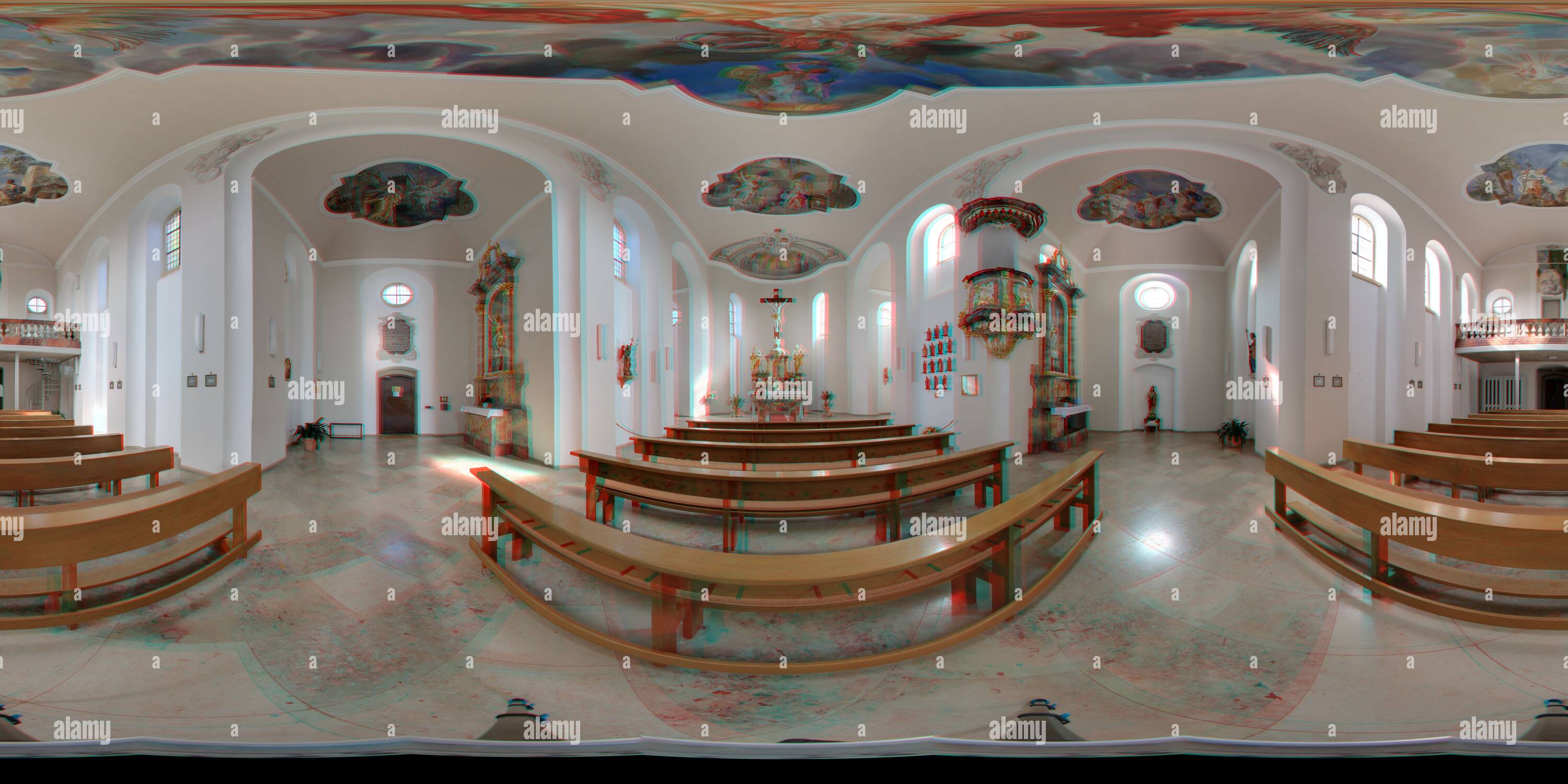 Visualizzazione panoramica a 360 gradi di Kirche Komplett