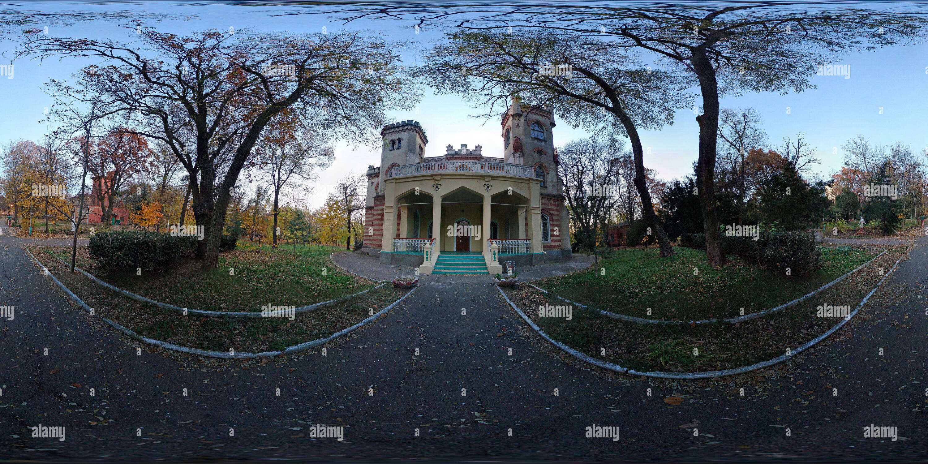 Visualizzazione panoramica a 360 gradi di Costruzione di "Arcadia" sanatorio in Odessa, Ucraina