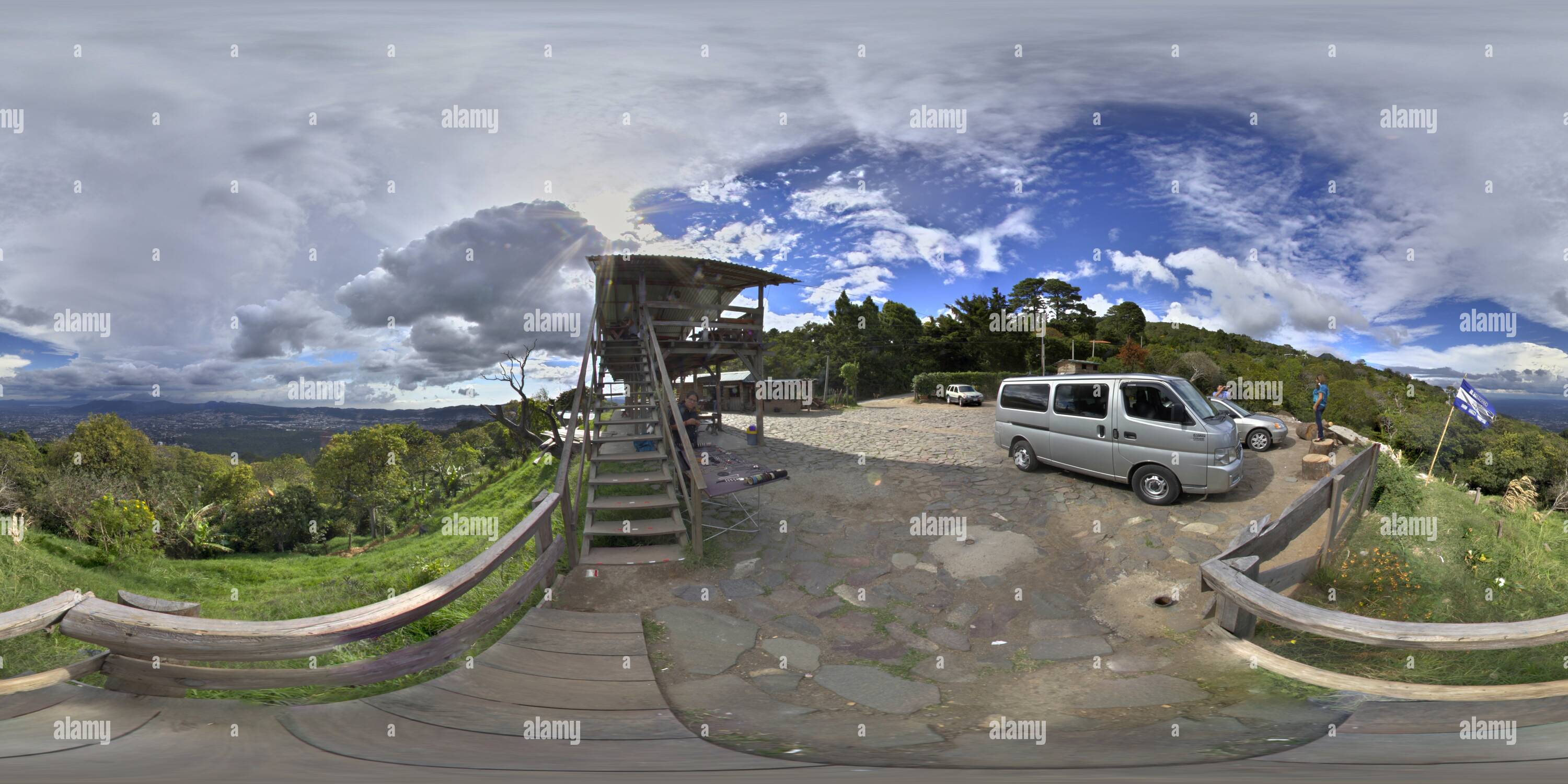 Visualizzazione panoramica a 360 gradi di Mirador Volcan San Salvador