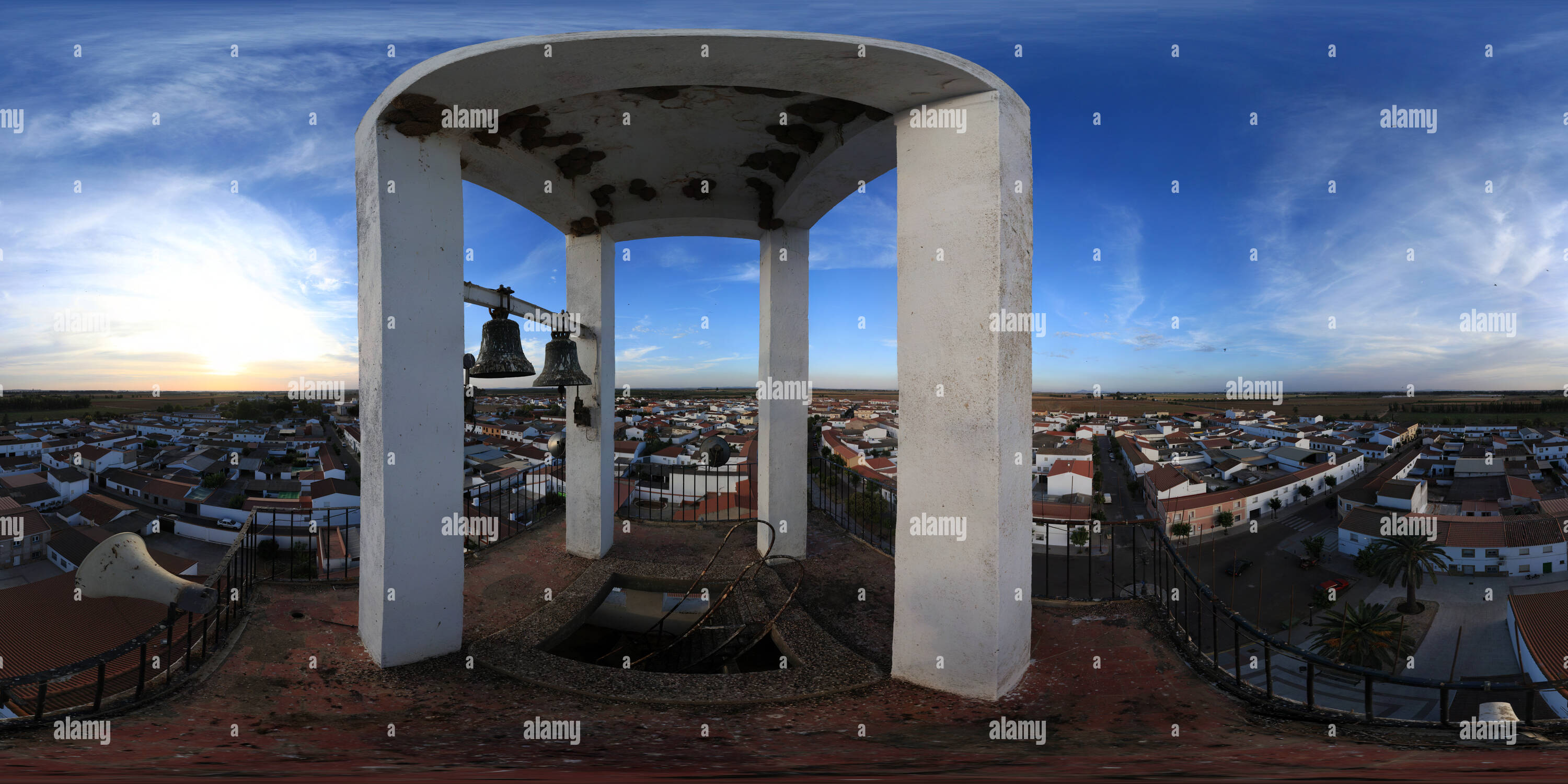 Visualizzazione panoramica a 360 gradi di Pueblonuevo del Guadiana