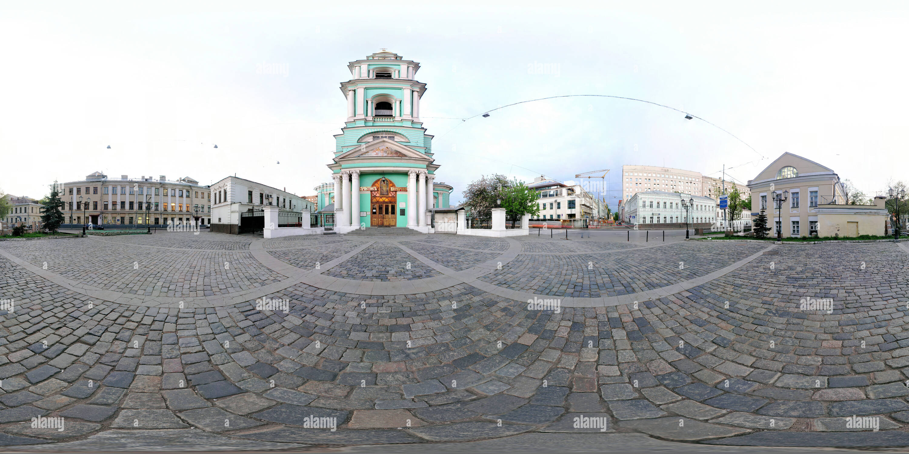 Visualizzazione panoramica a 360 gradi di L'Epifania cattedrale a Yelokhovo a Mosca