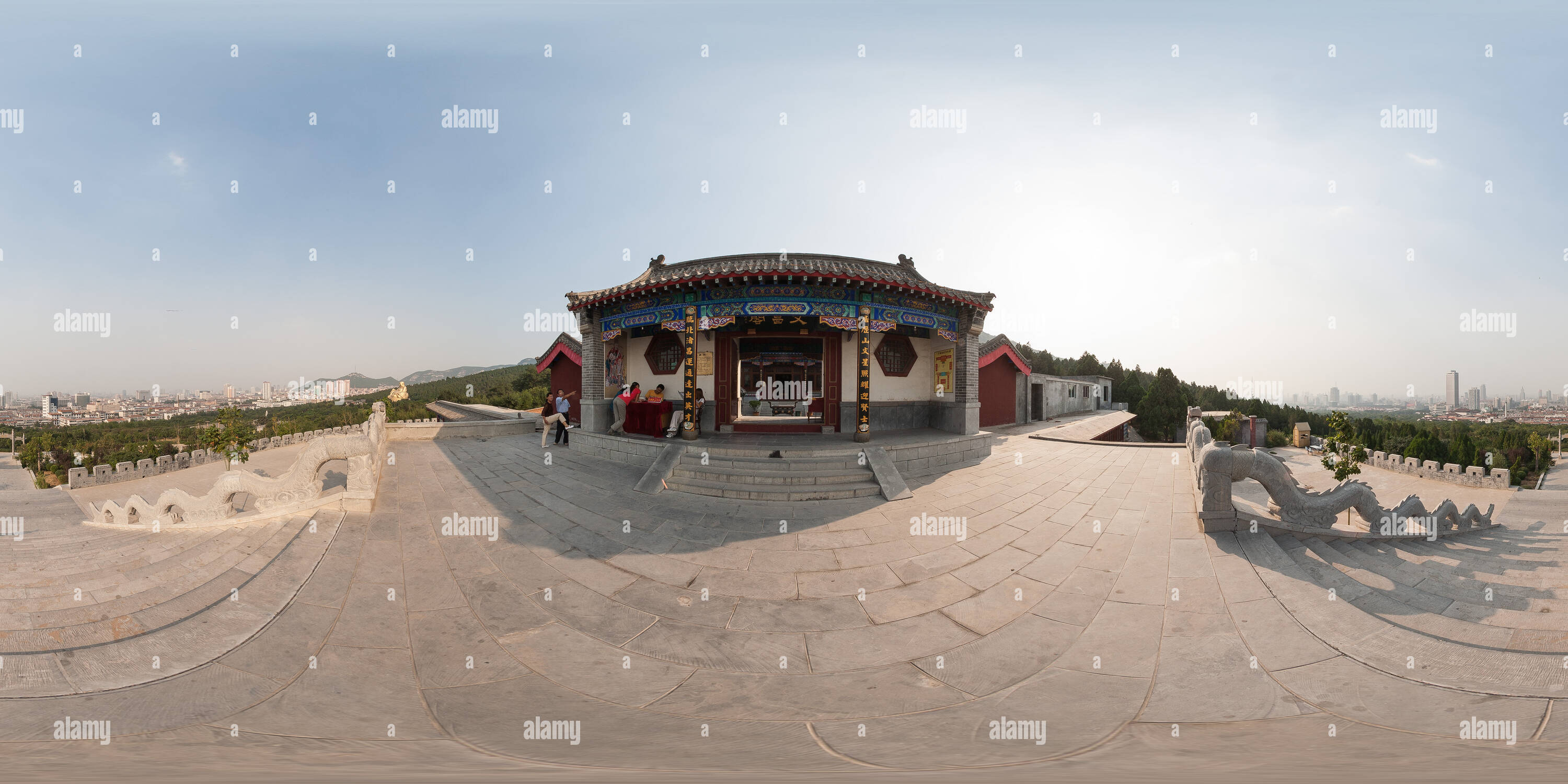 Visualizzazione panoramica a 360 gradi di Jinan Qianfoshan Wenchang Pavilion-2007