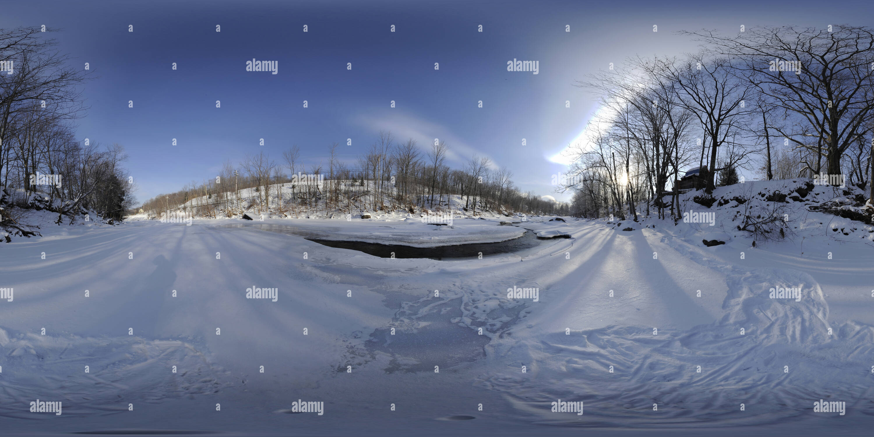 Visualizzazione panoramica a 360 gradi di Orario invernale