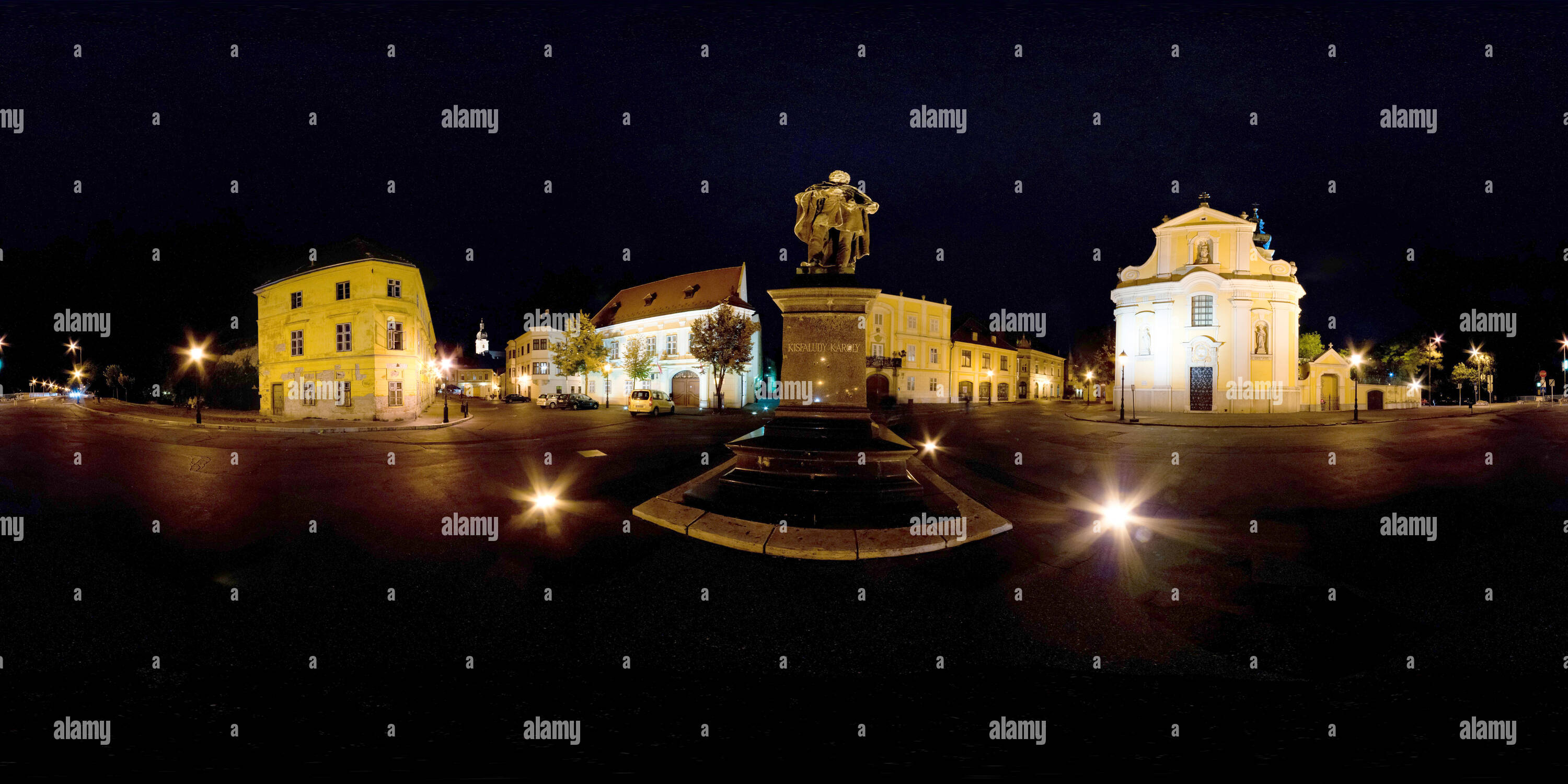 Visualizzazione panoramica a 360 gradi di Győr Bécsi Kapu tér