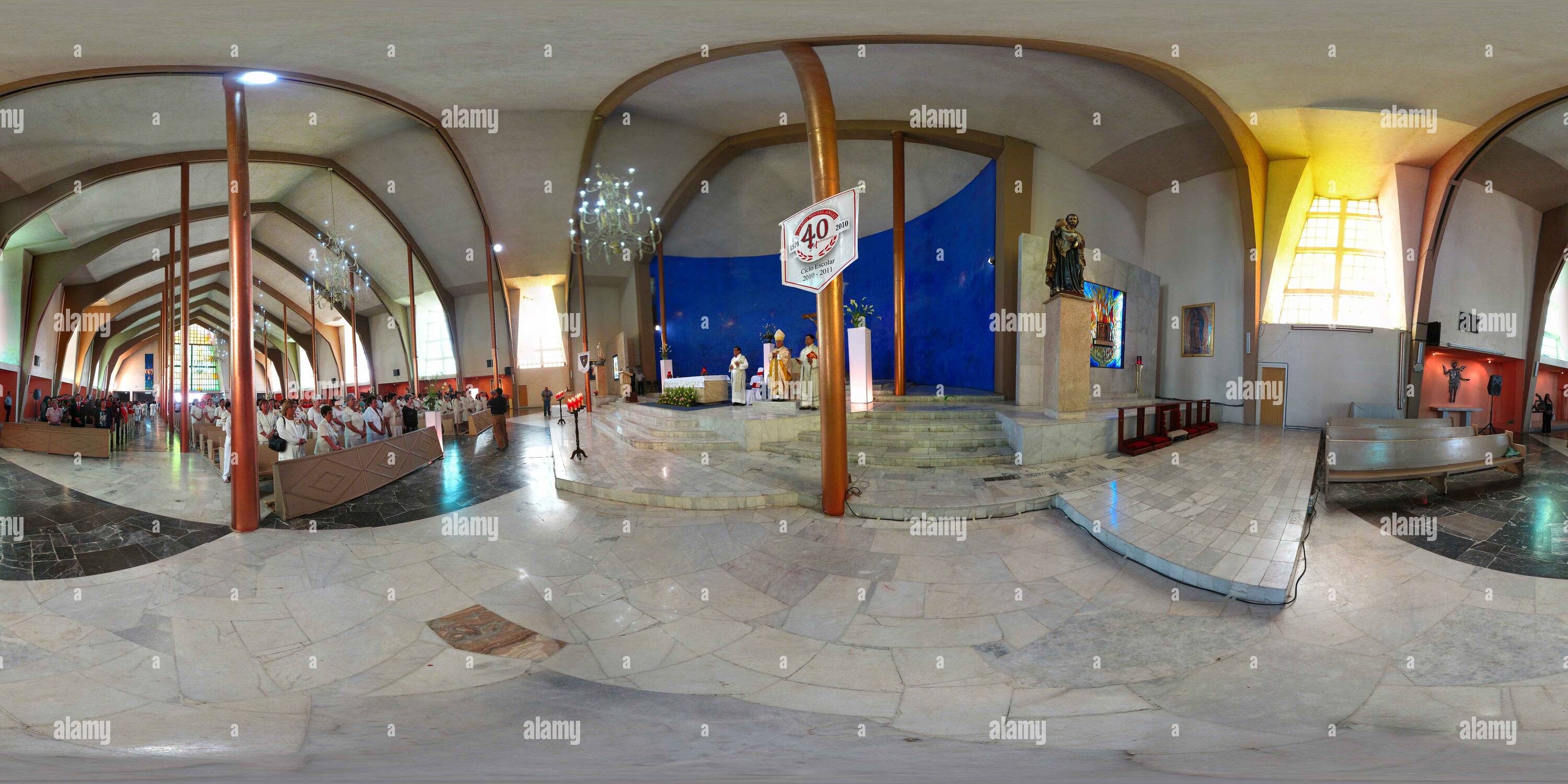 Visualizzazione panoramica a 360 gradi di Misa 40 años Colegio Miguel Angel Torreon