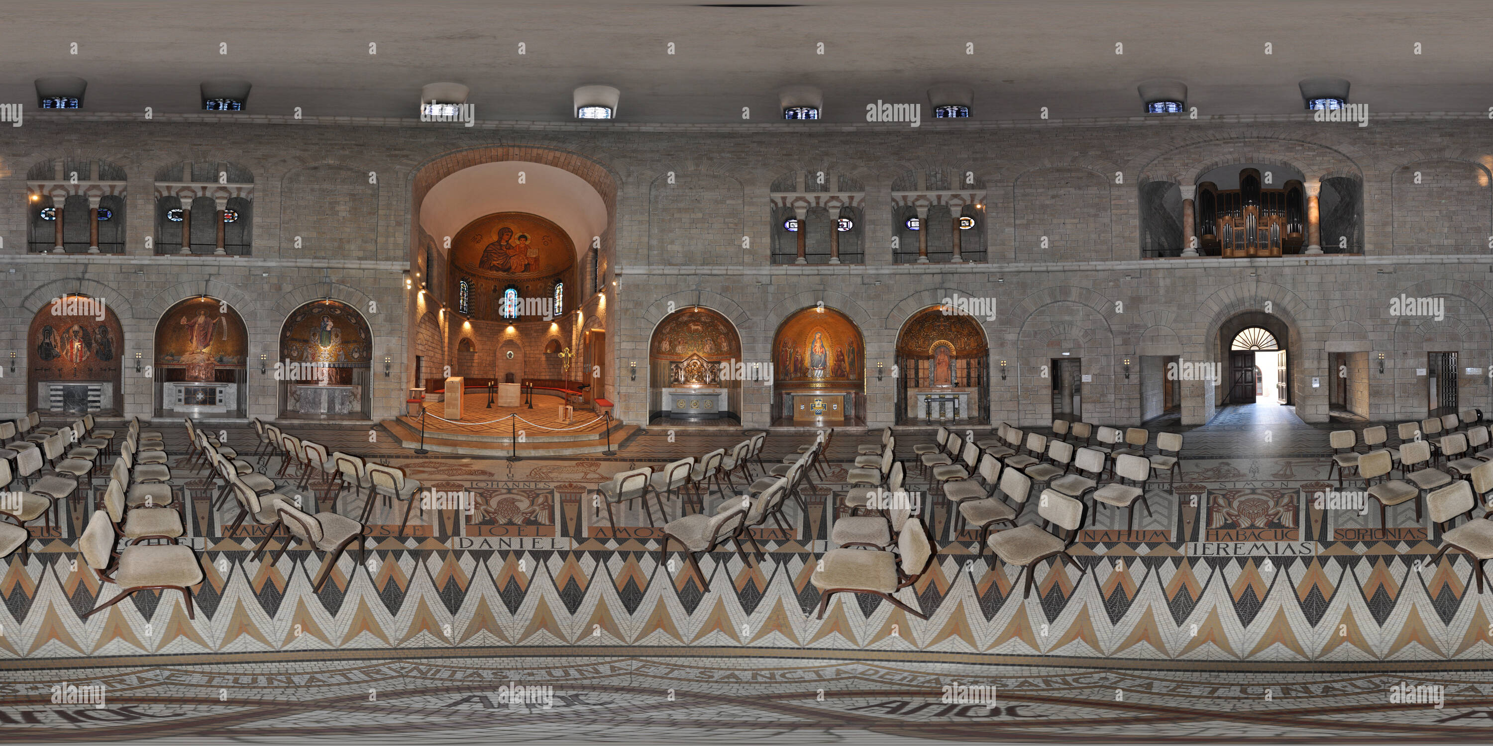 Visualizzazione panoramica a 360 gradi di Dormitio Abtei auf dem Sion a Gerusalemme