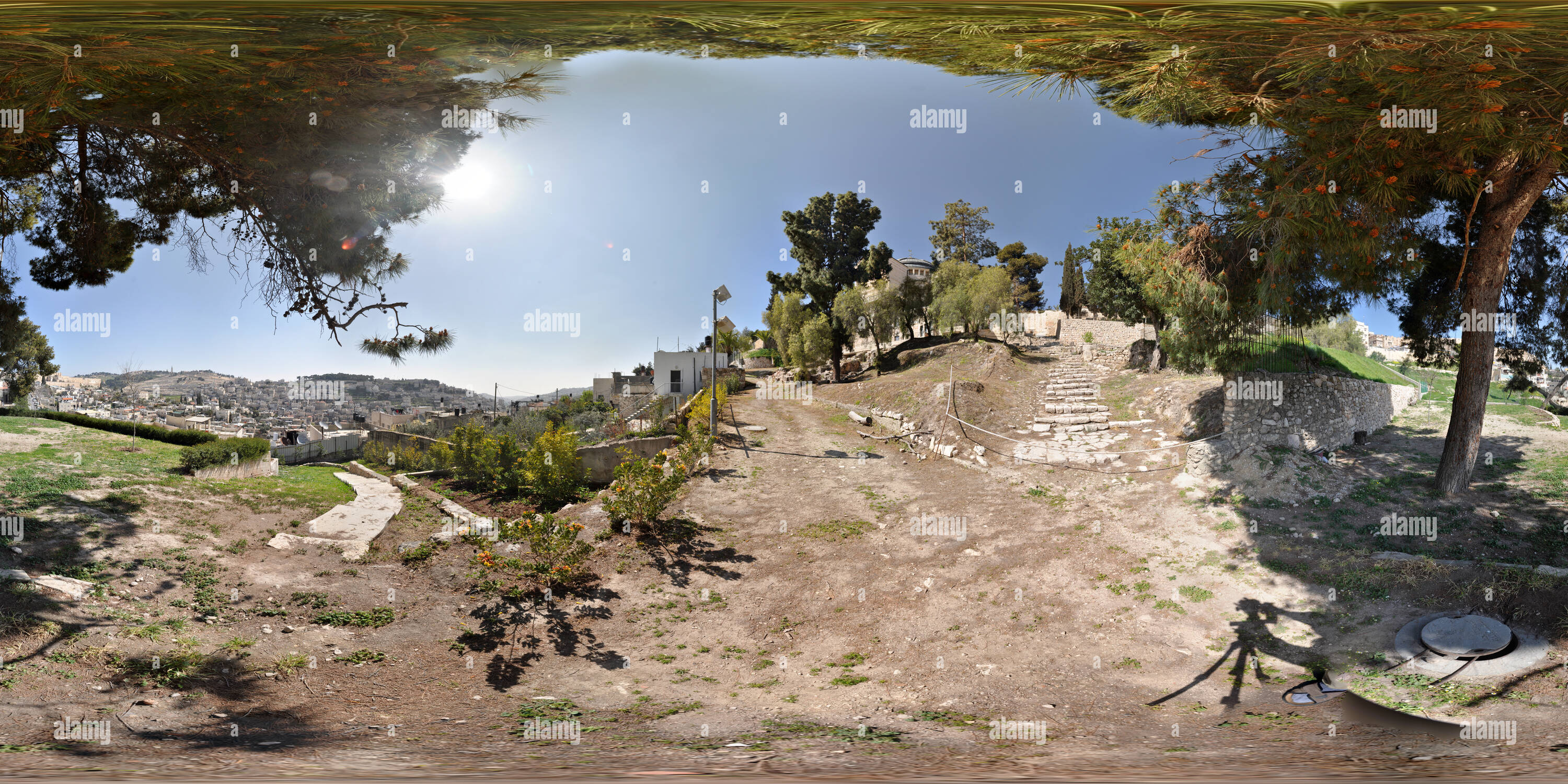 Visualizzazione panoramica a 360 gradi di Garten an der Kirche zum Hahnenschrei