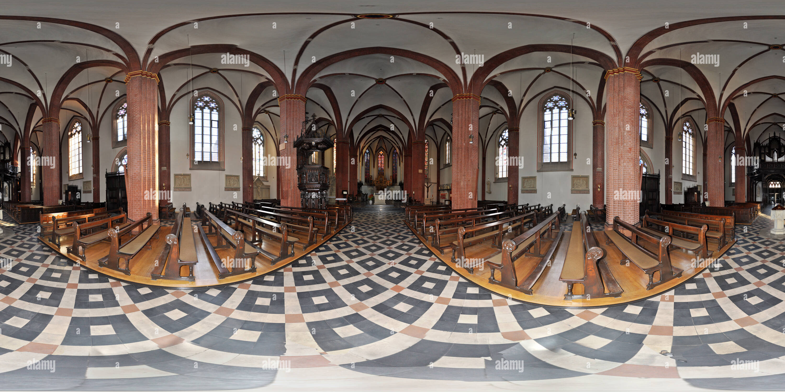 Visualizzazione panoramica a 360 gradi di Wallfahrtskirche San Sisto in Haltern am See