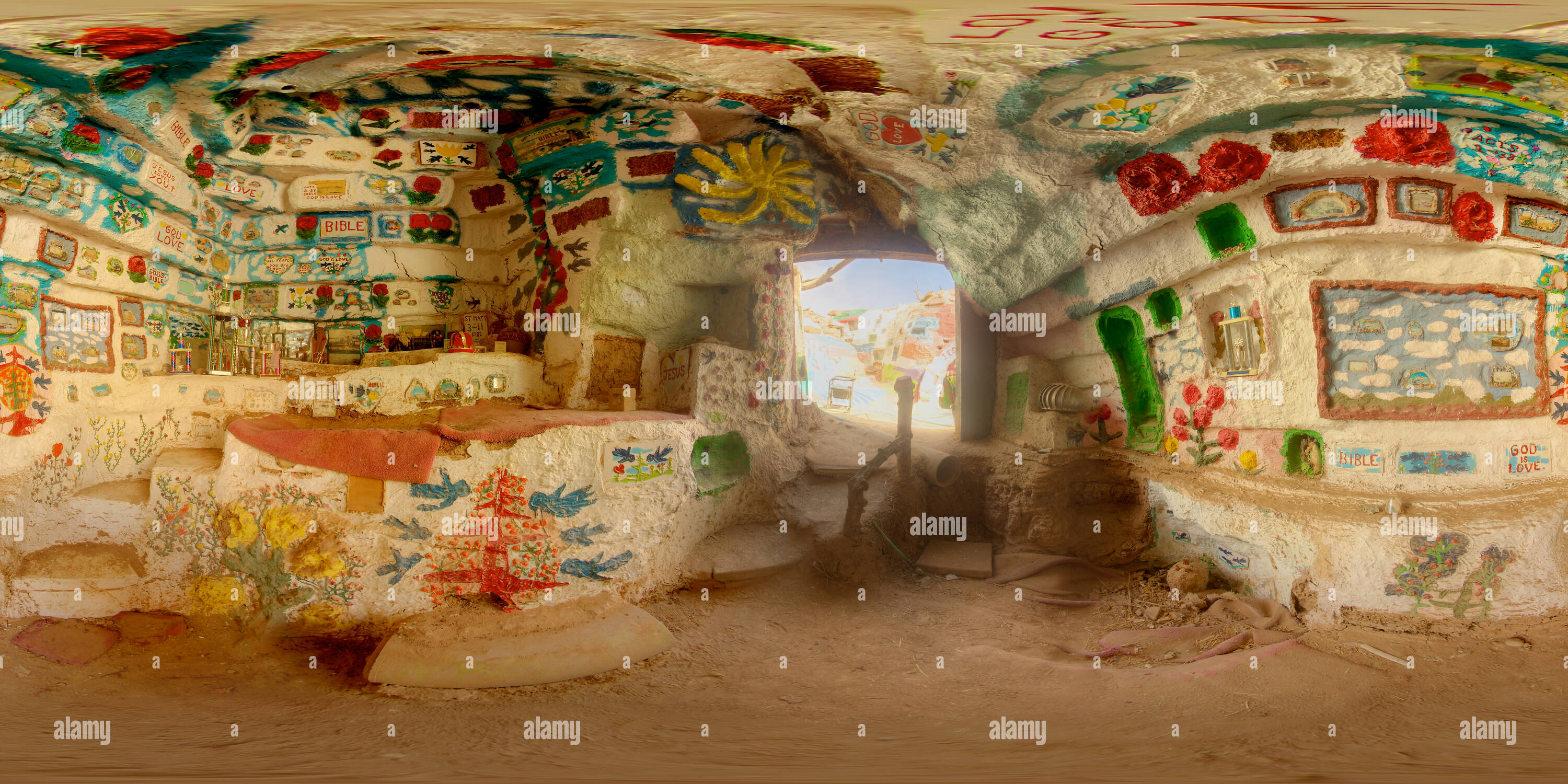 Visualizzazione panoramica a 360 gradi di La salvezza Mountain da Leonard Knight