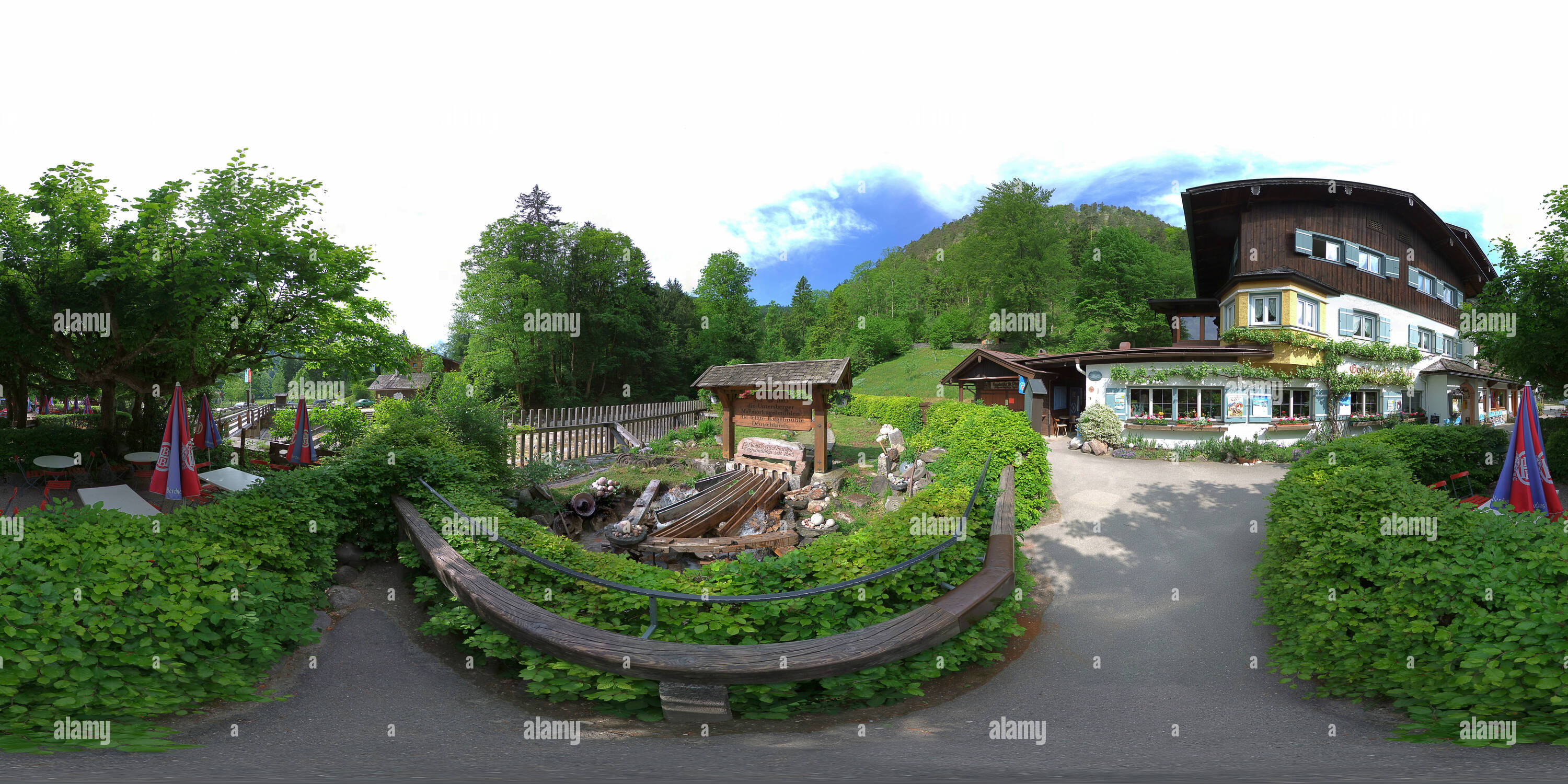 Visualizzazione panoramica a 360 gradi di -Marktschellenberg- Untersberger Marmorkugelmühlen