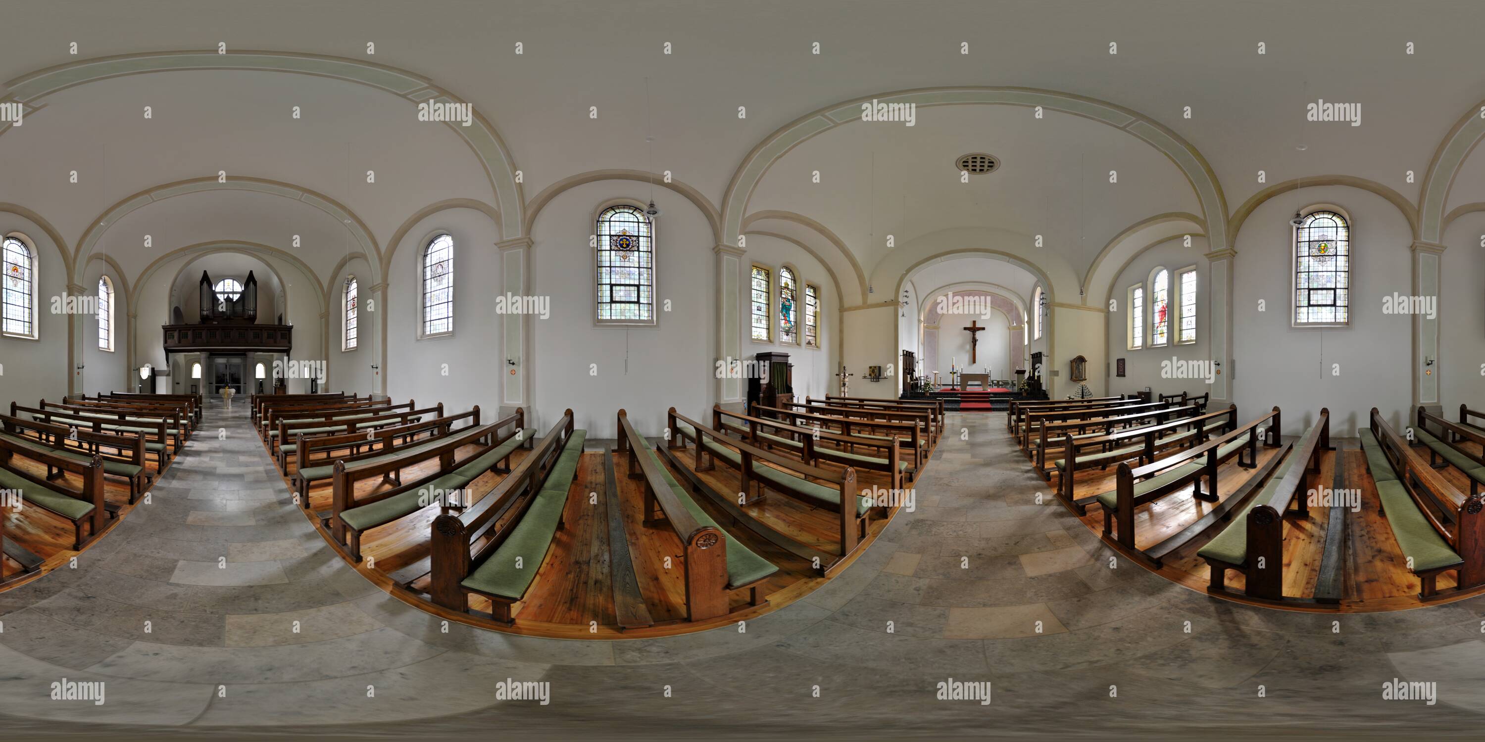 Visualizzazione panoramica a 360 gradi di St Antonius Kirche in Lavesum