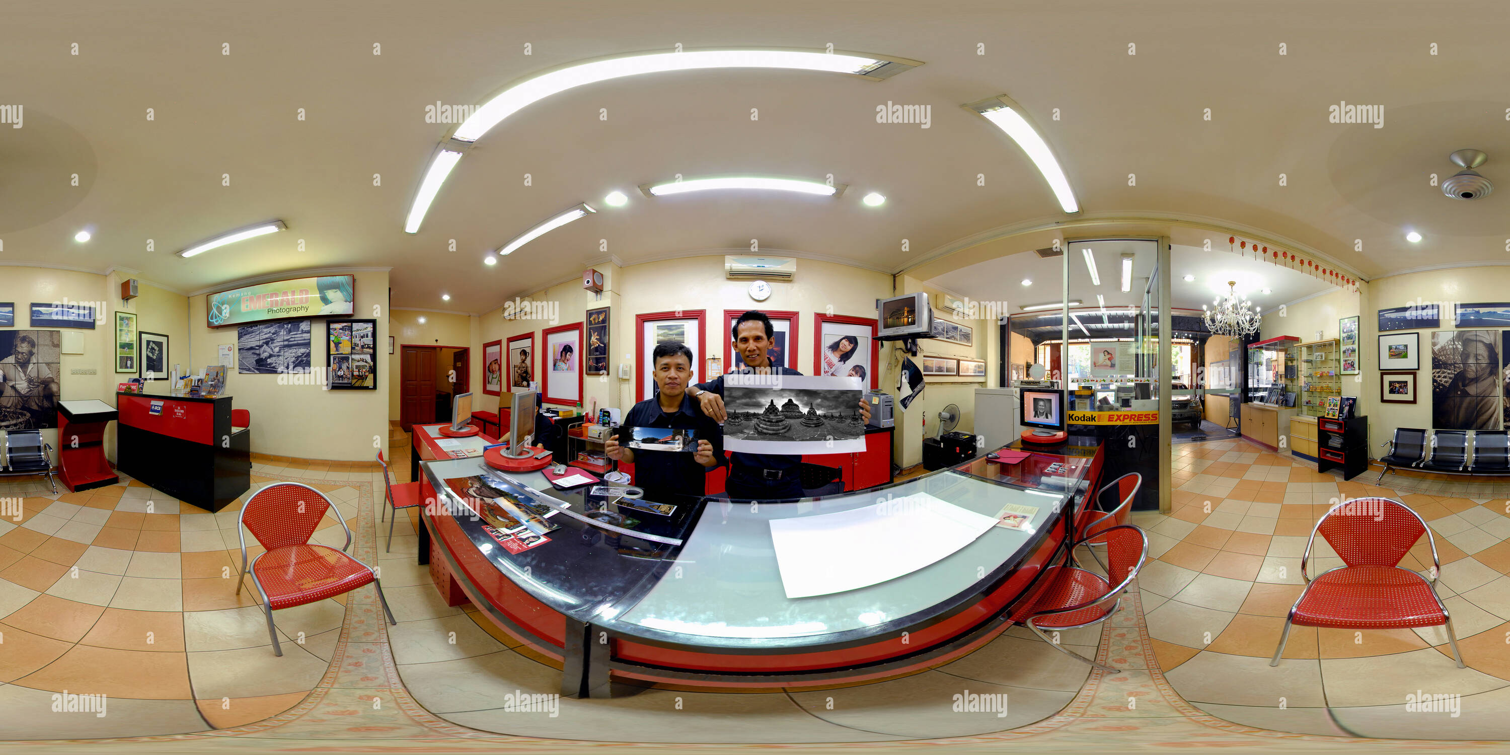 Visualizzazione panoramica a 360 gradi di Smeraldo laboratorio fotografico, Kemang, Giacarta