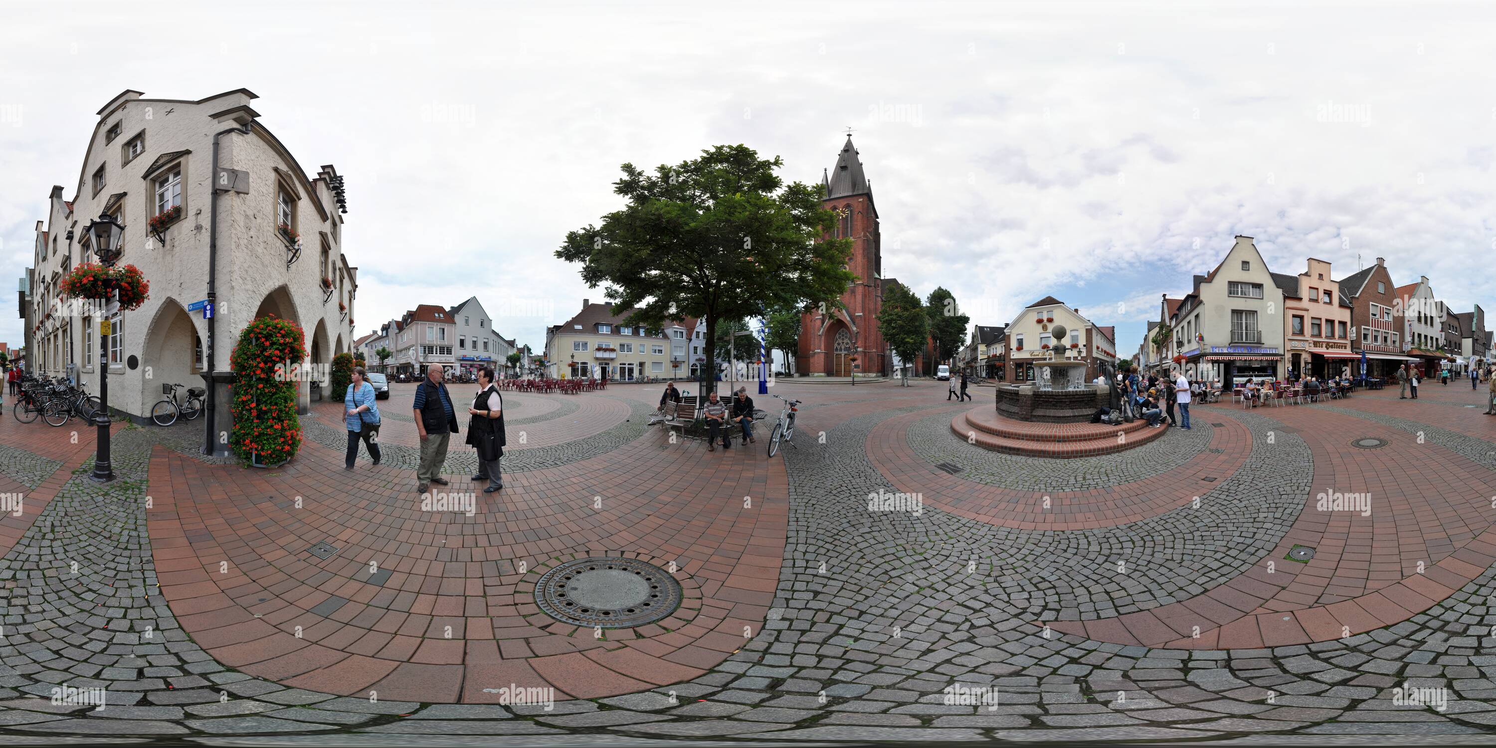 Visualizzazione panoramica a 360 gradi di Marktplatz Haltern am See