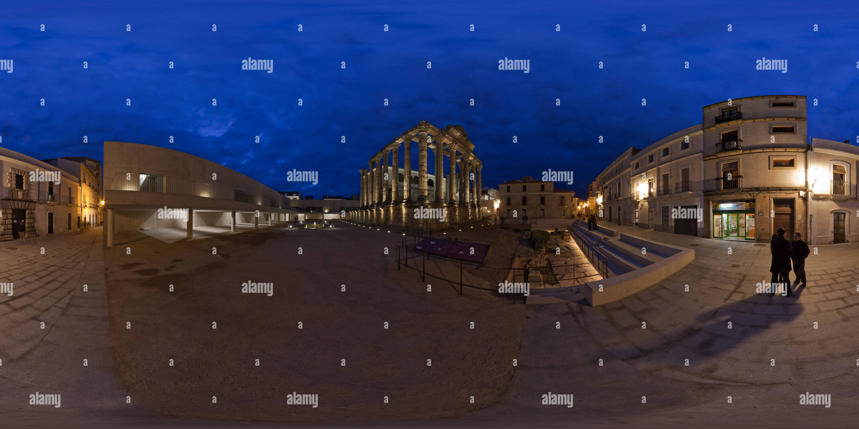 Visualizzazione panoramica a 360 gradi di Templo de Diana