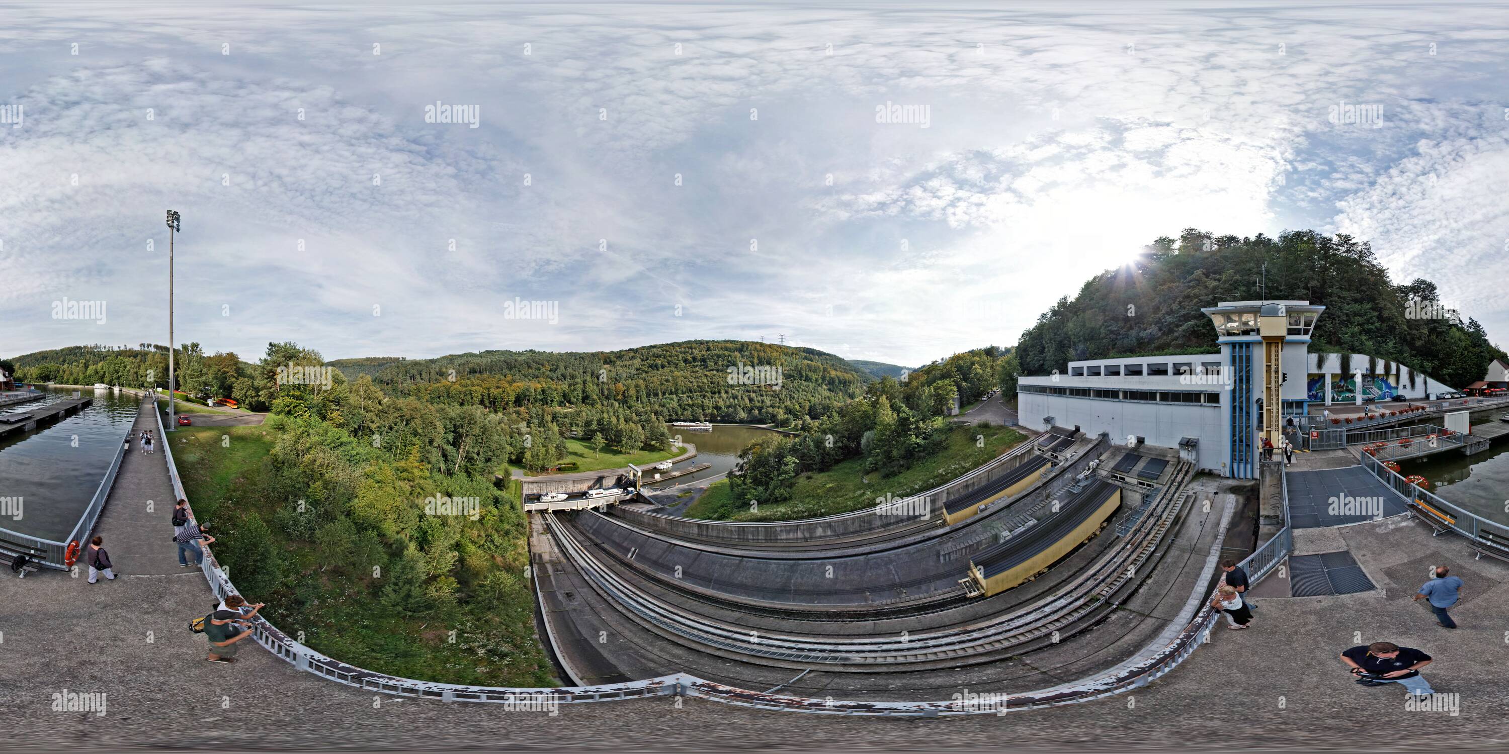 Visualizzazione panoramica a 360 gradi di Saint-Louis-Arzviller, Boat Lift, Plan Incliné, Pole View 2