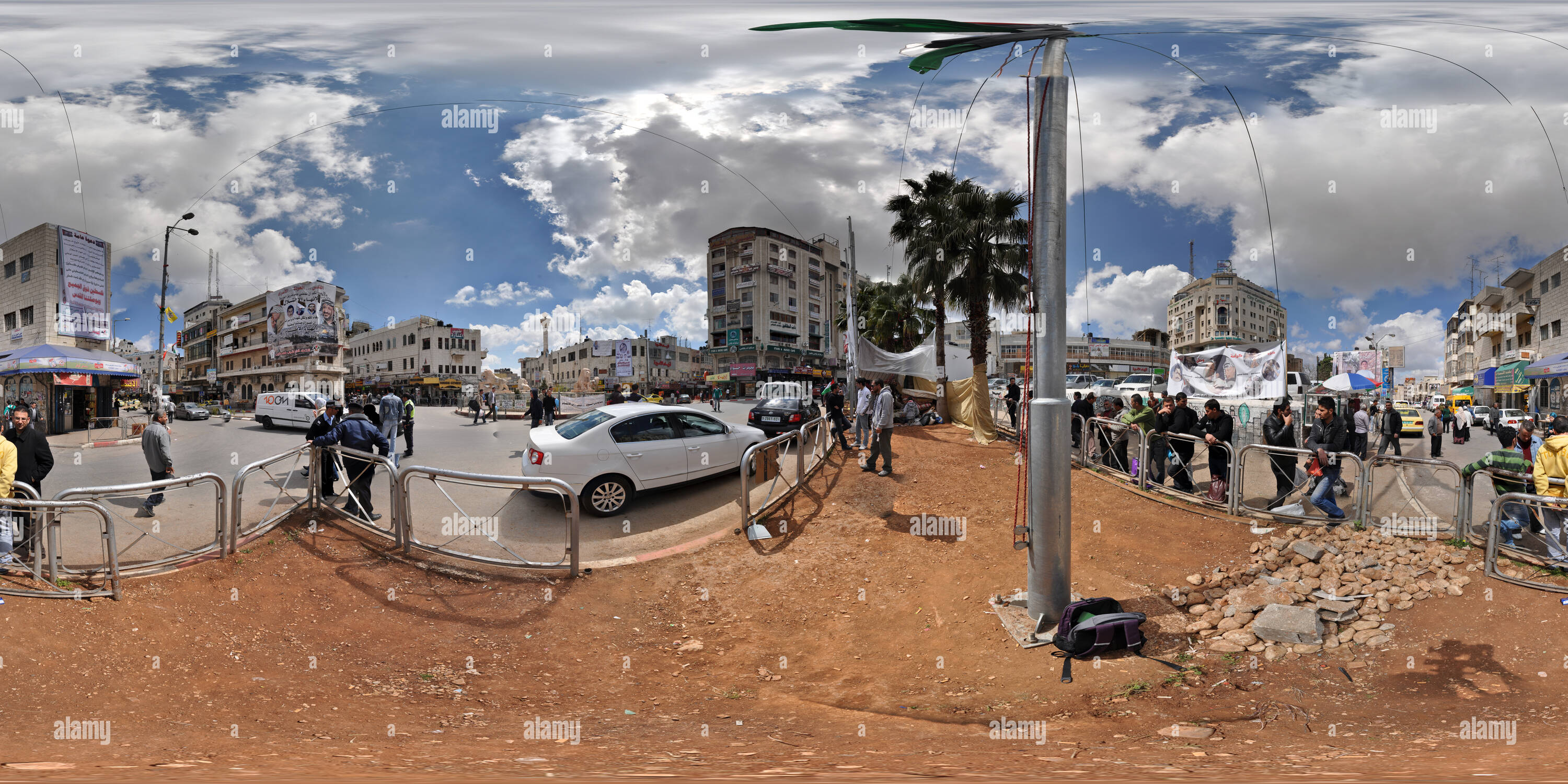 Visualizzazione panoramica a 360 gradi di Ramallah am Kreisel 1