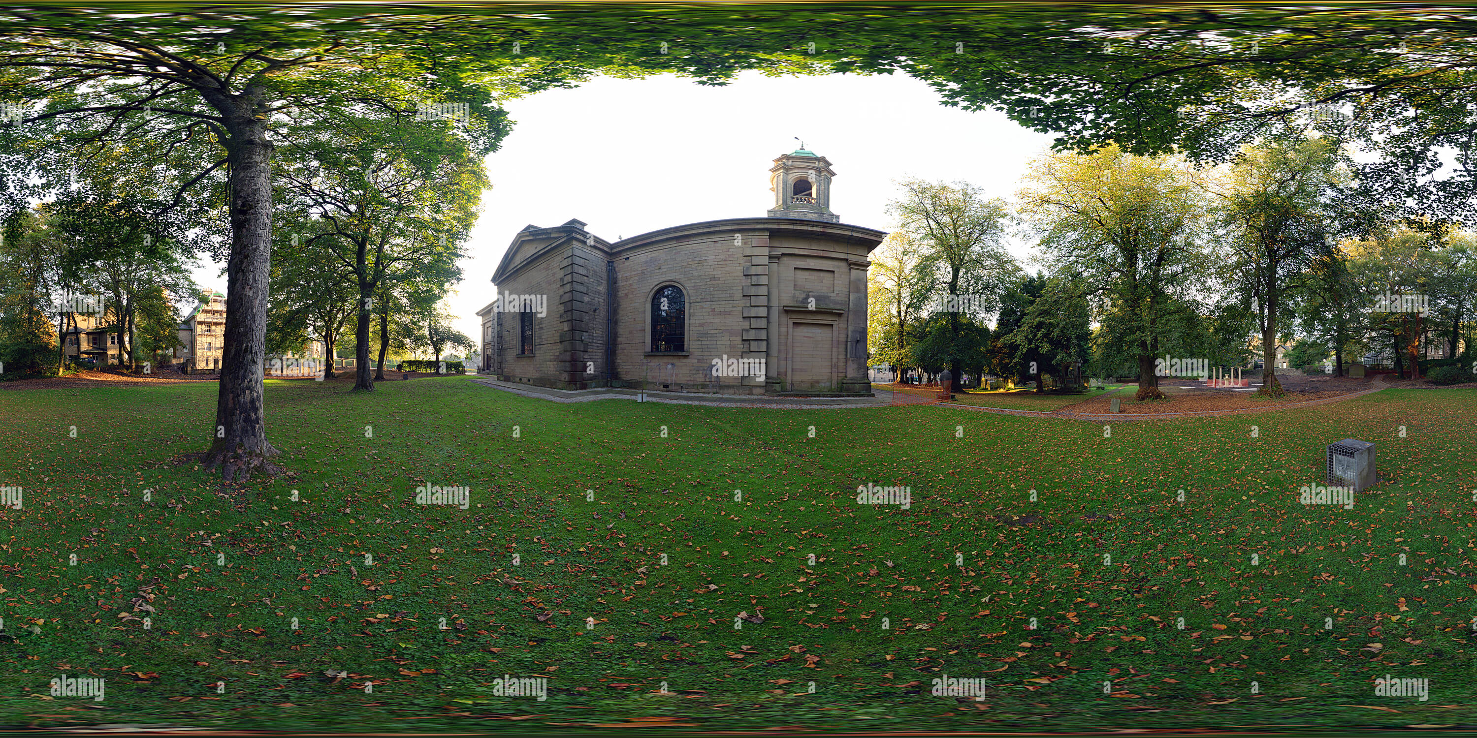 Visualizzazione panoramica a 360 gradi di Chiesa di San Giovanni Evangelista, Buxton, Derbyshire, Inghilterra