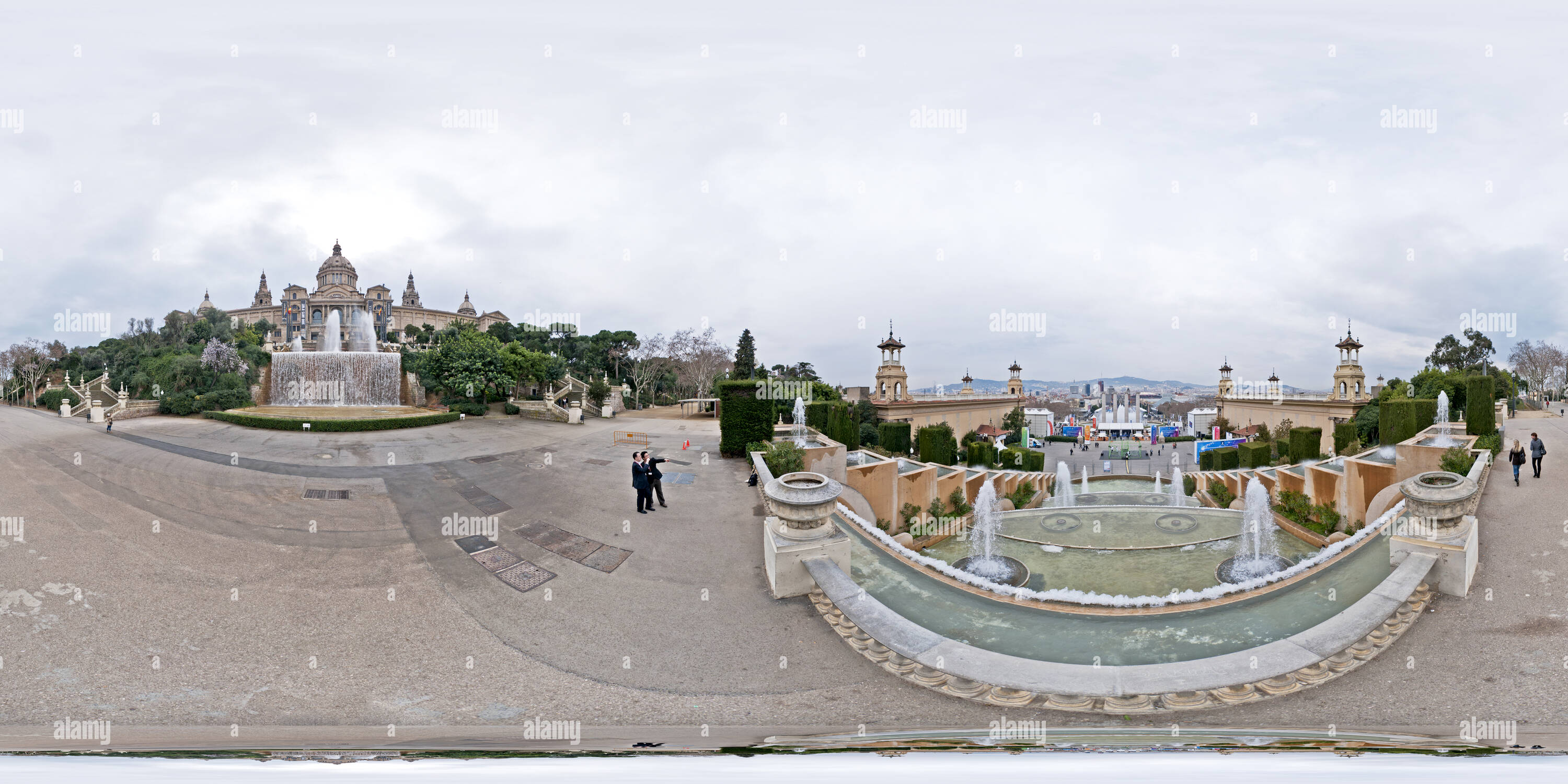 Visualizzazione panoramica a 360 gradi di Palau Nacional, Barcellona