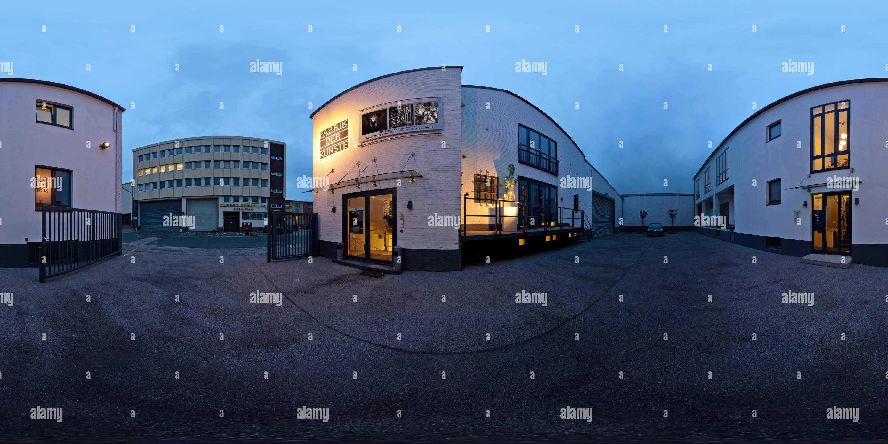 Visualizzazione panoramica a 360 gradi di Fabrik der Kuenste