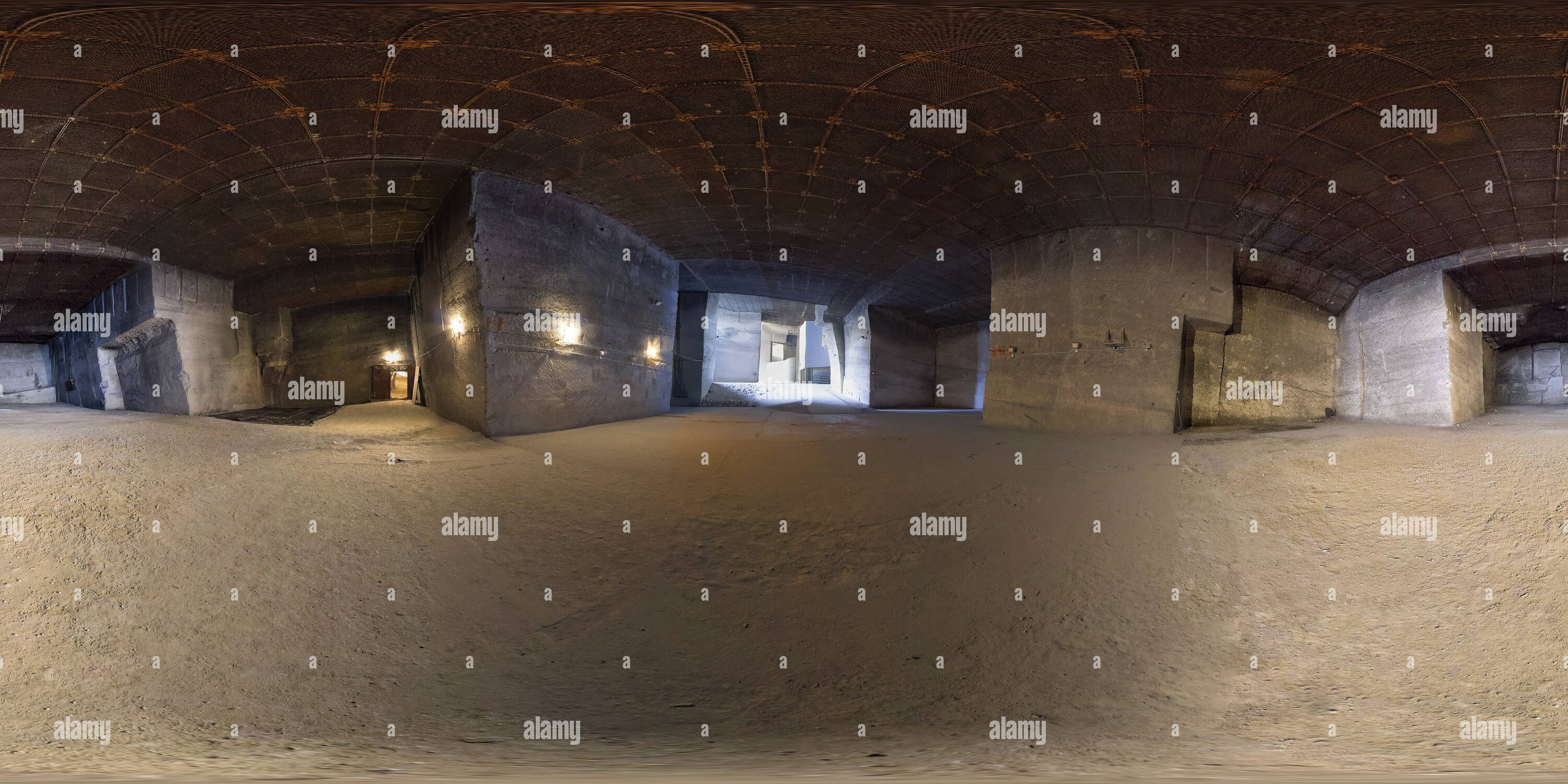 Visualizzazione panoramica a 360 gradi di Fertorakos vecchia cava di pietra - sala teatro