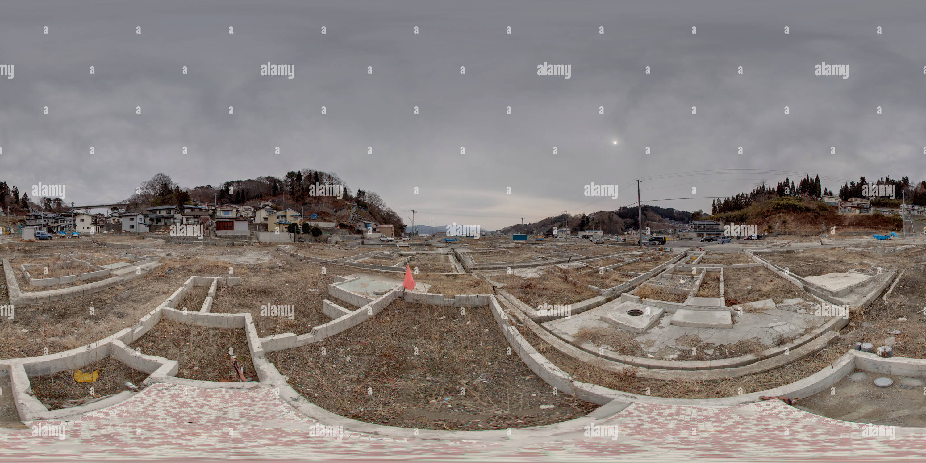 Visualizzazione panoramica a 360 gradi di : Miyako, Iwate pref. (201203231428)