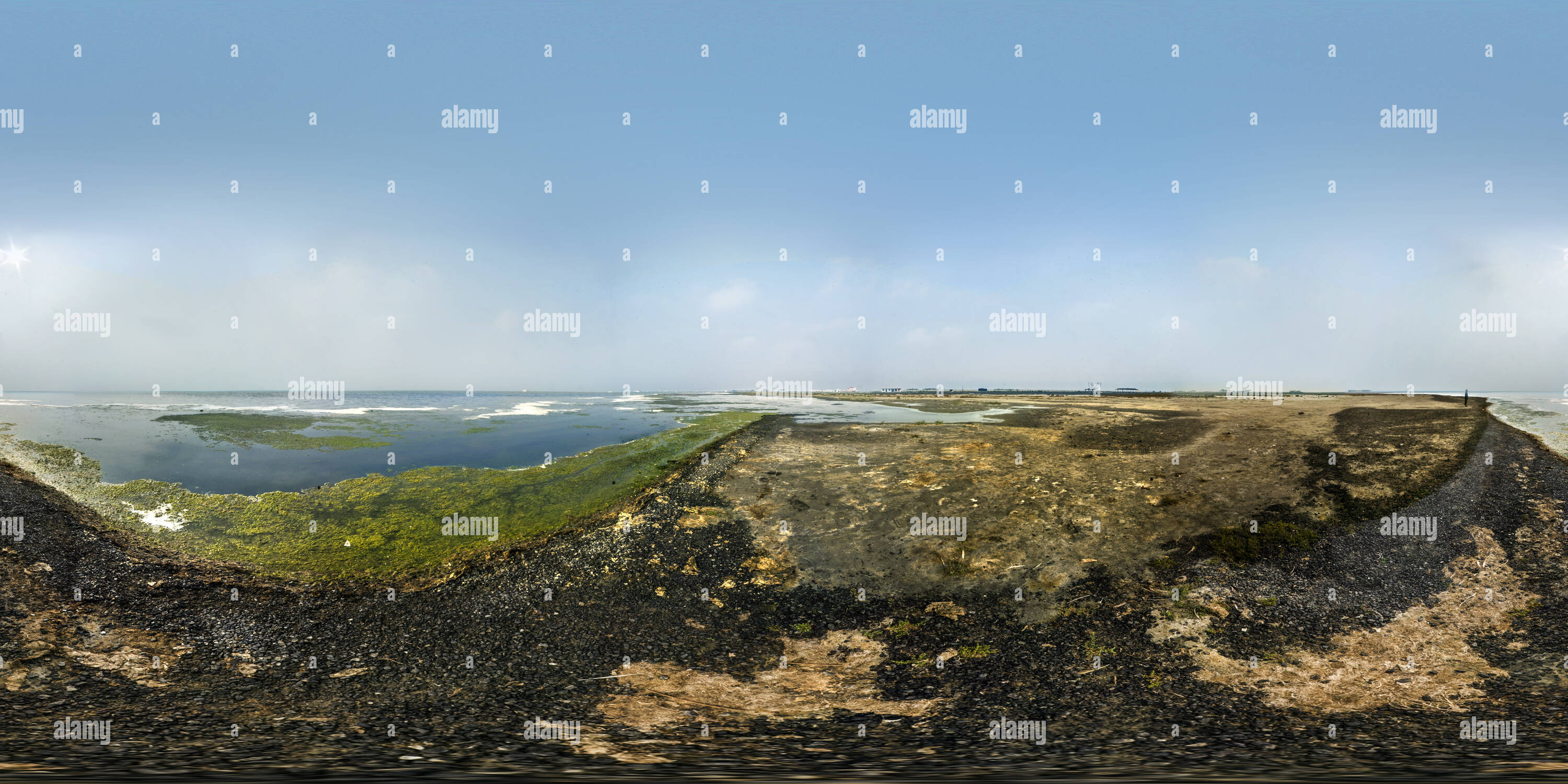 Visualizzazione panoramica a 360 gradi di Mongolia Interna Hexigten Banner Lago Dalinor 1--Mongolia Interna secondo inland salt lake