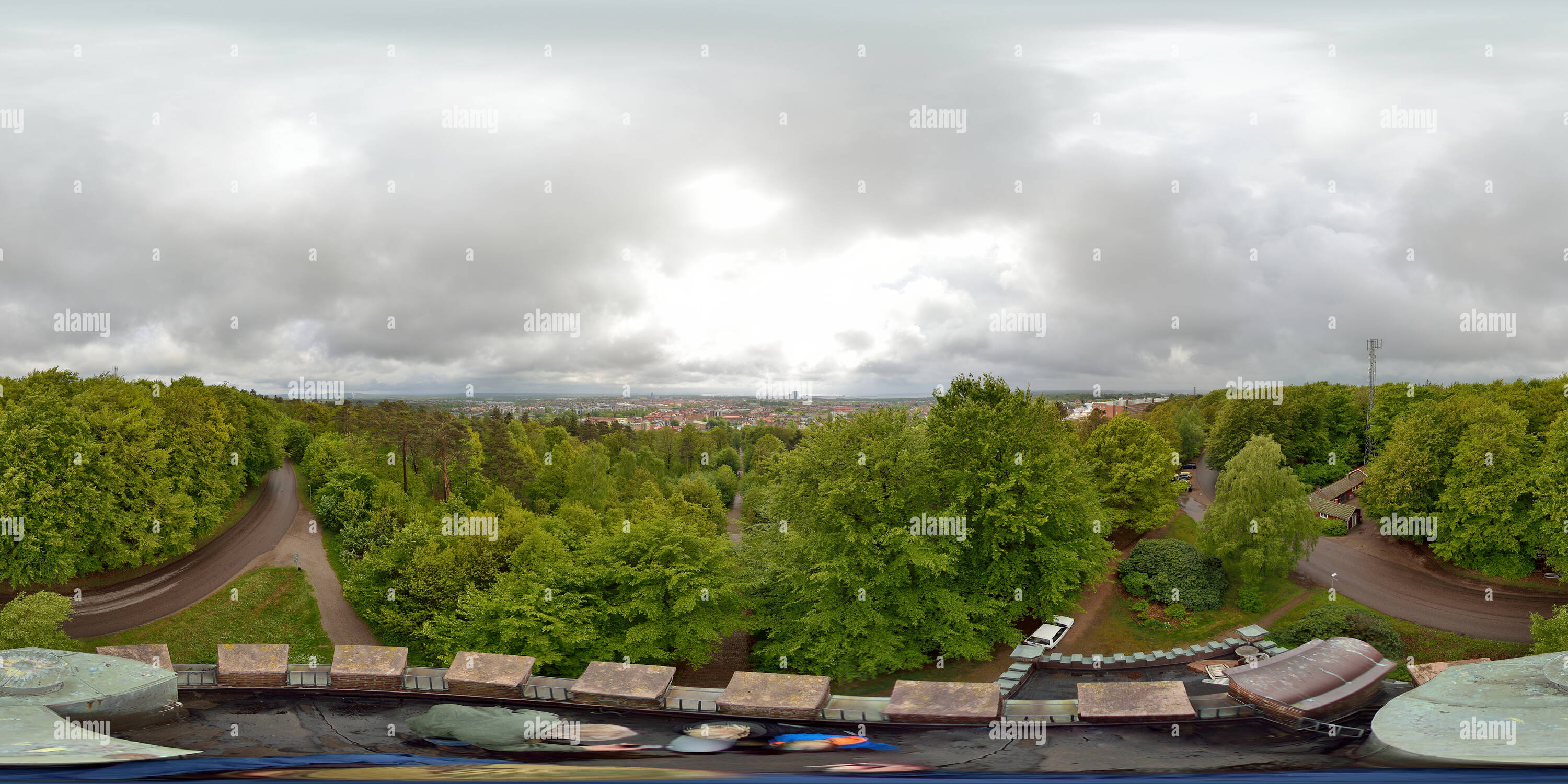 Visualizzazione panoramica a 360 gradi di Galgberget a Halmstad Svezia