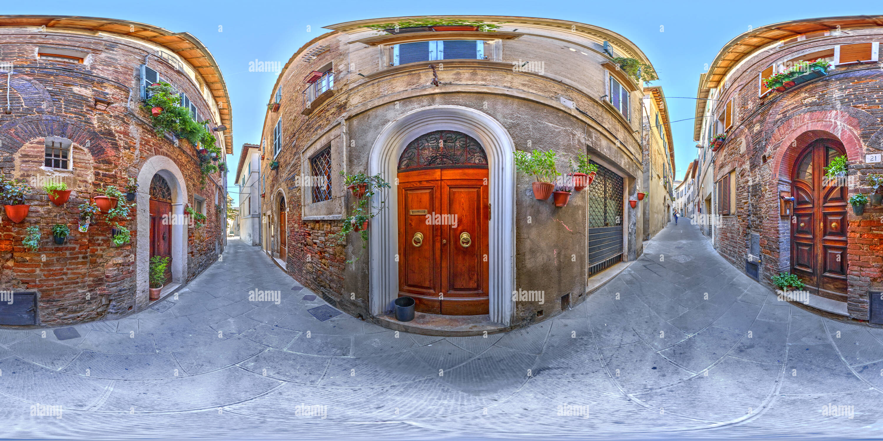 Visualizzazione panoramica a 360 gradi di Chianciano Terme, città vecchia, Nr. 21