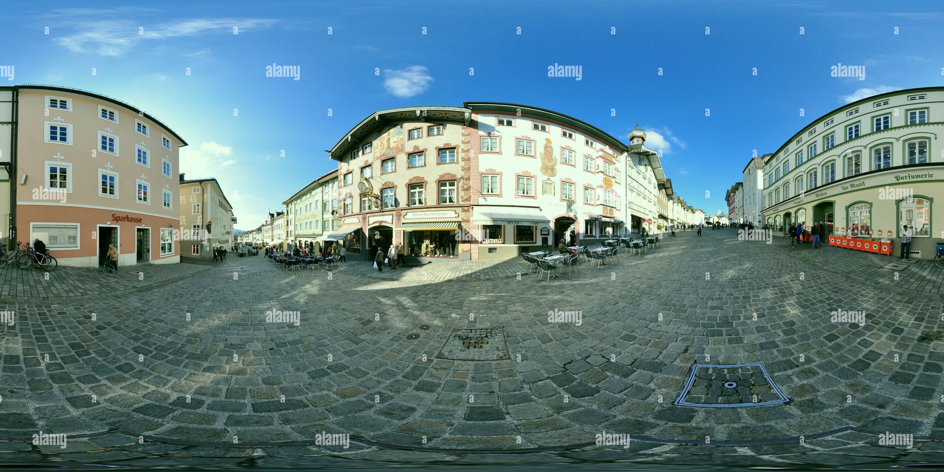 Visualizzazione panoramica a 360 gradi di Bad-Tölz - Fußgängerzone