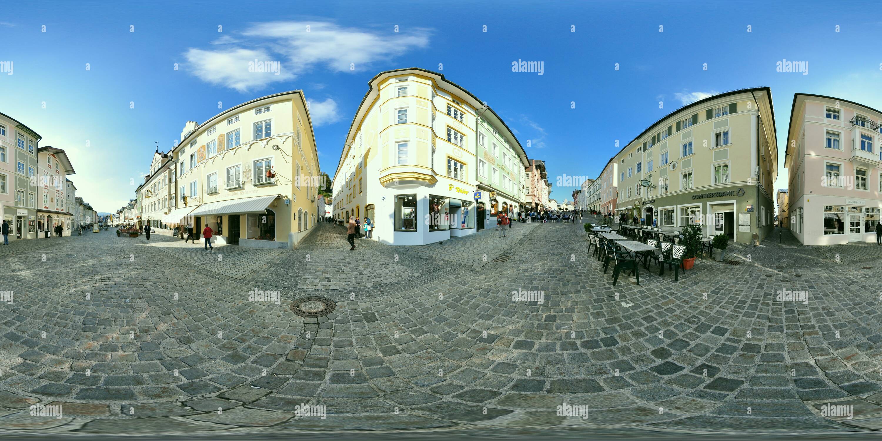 Visualizzazione panoramica a 360 gradi di Bad-Tölz - Fußgängerzone