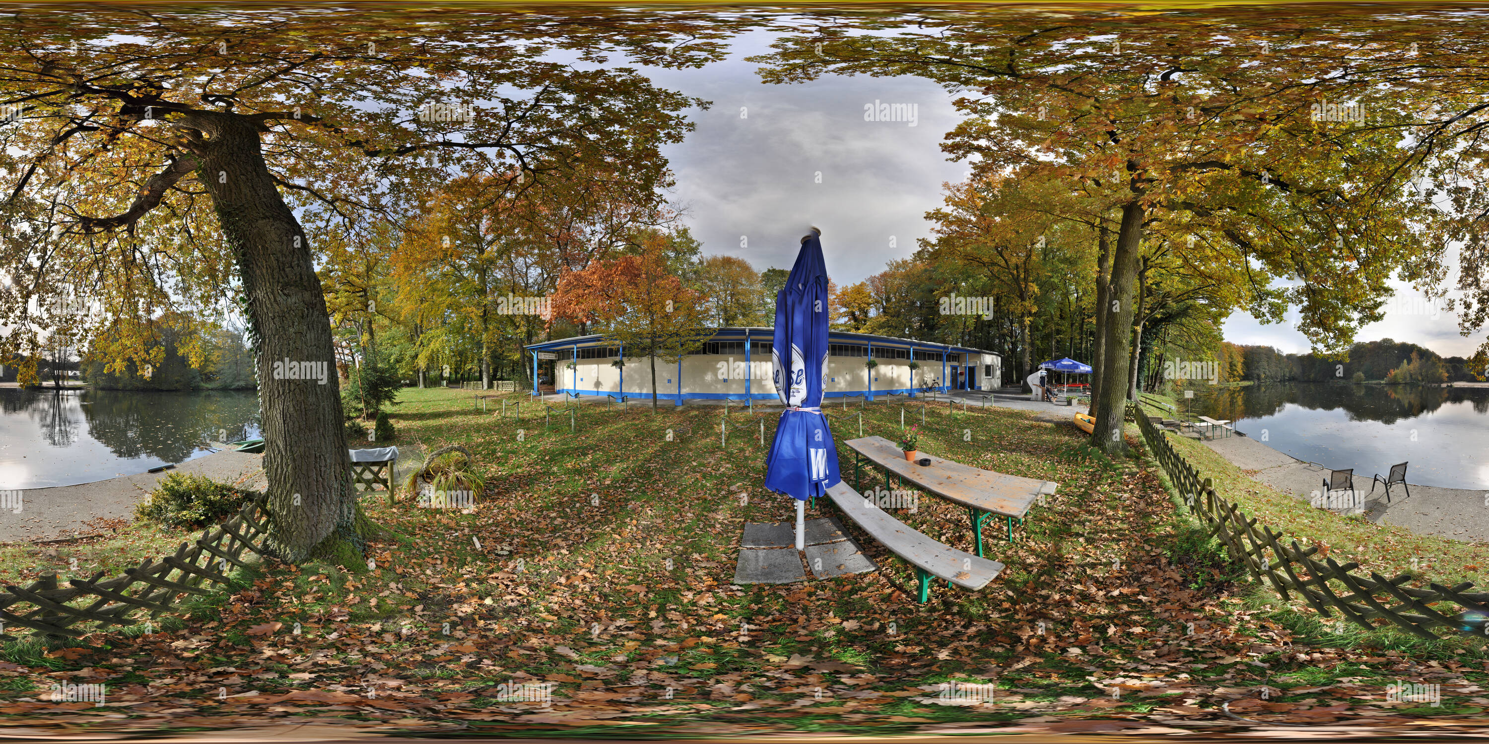 Visualizzazione panoramica a 360 gradi di Bootshaus Alter Garten Haltern am See