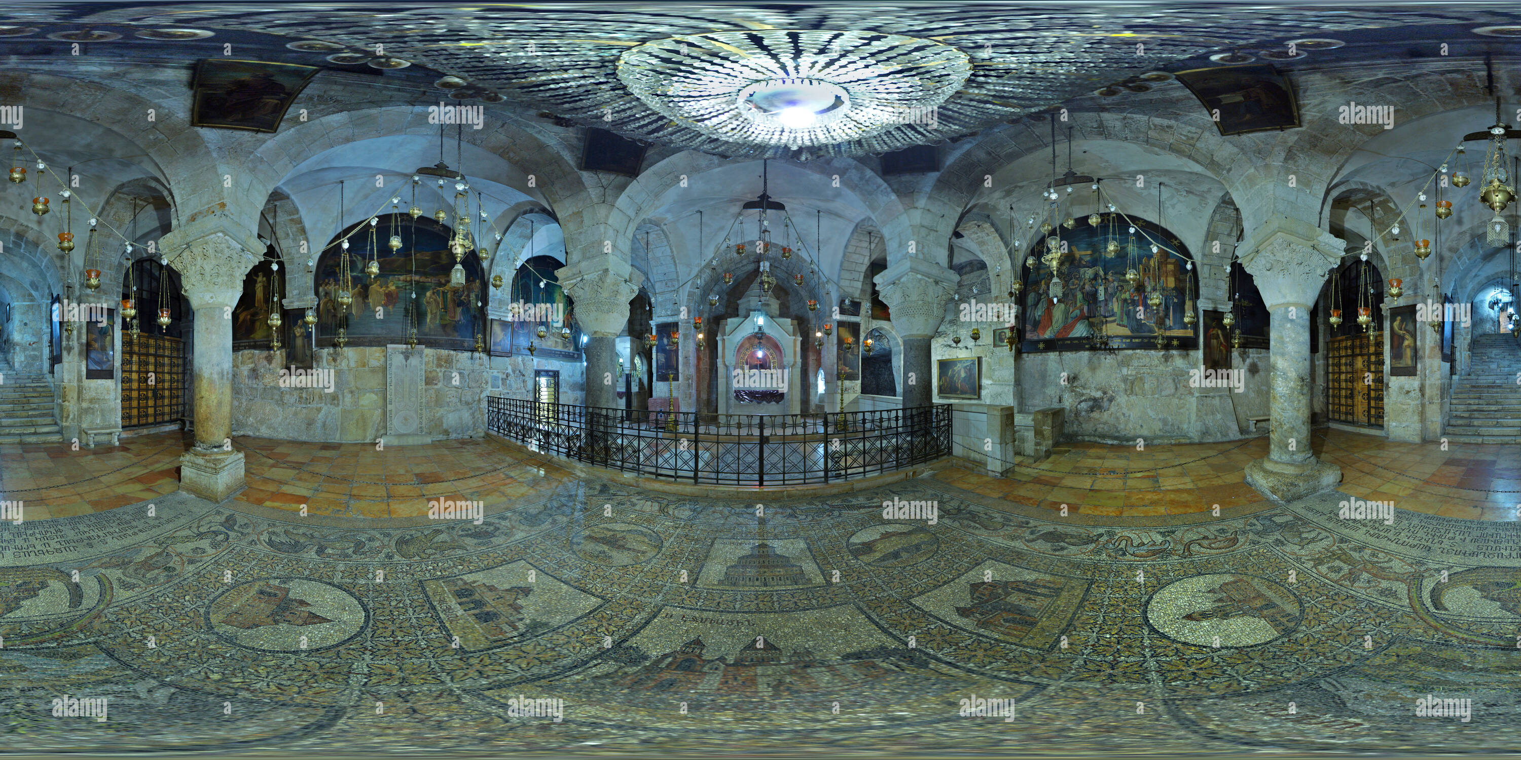 Visualizzazione panoramica a 360 gradi di Chiesa del Santo Sepolcro (Grabeskirche, Kapelle der Hl Helena