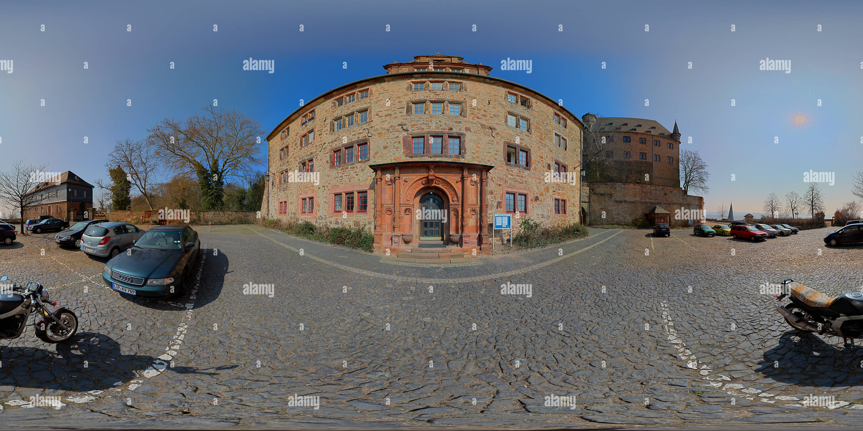 Visualizzazione panoramica a 360 gradi di -Marburg- Landgrafenschloss (Marstallgebäude)