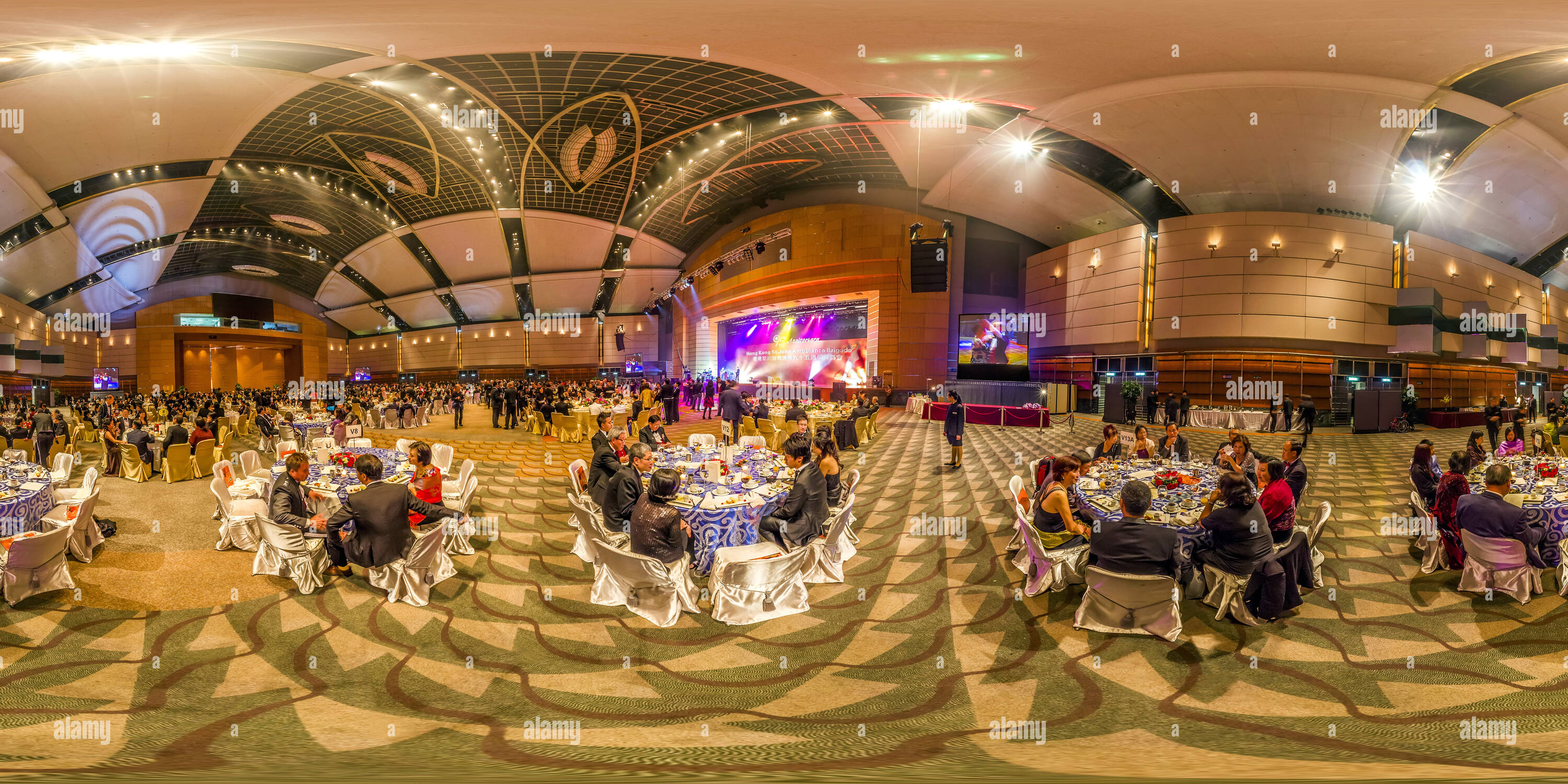 Visualizzazione panoramica a 360 gradi di HK St John Ambulance Brigade 95 Anniversario sfera(2), il Centro Esibizioni e Congressi HK