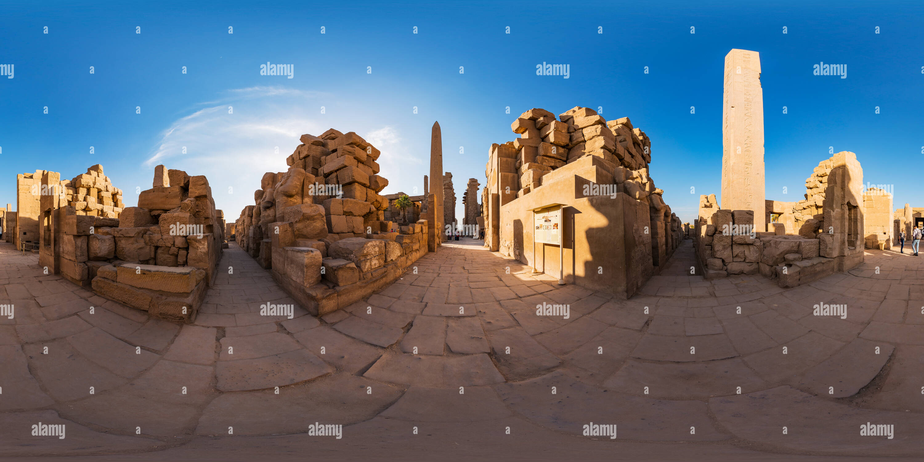 Visualizzazione panoramica a 360 gradi di Karnak-Temple - Obelisco della Regina Hatshepsut