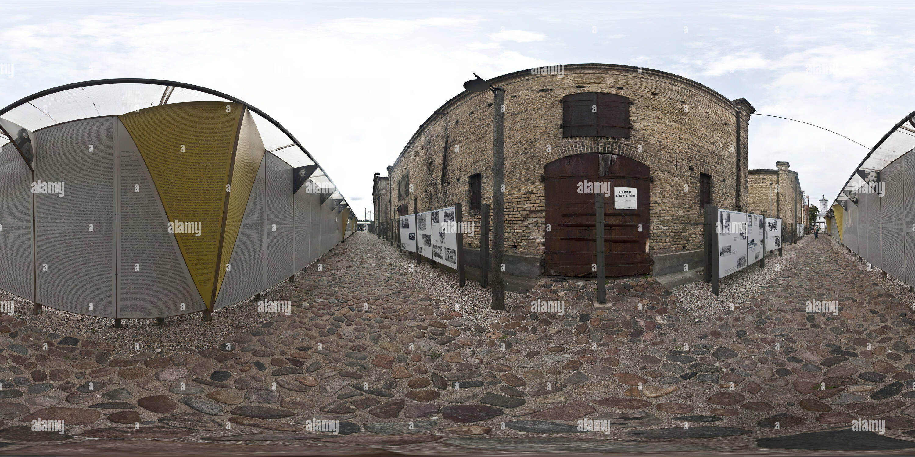 Visualizzazione panoramica a 360 gradi di Il Ghetto di riga e il museo dell Olocausto