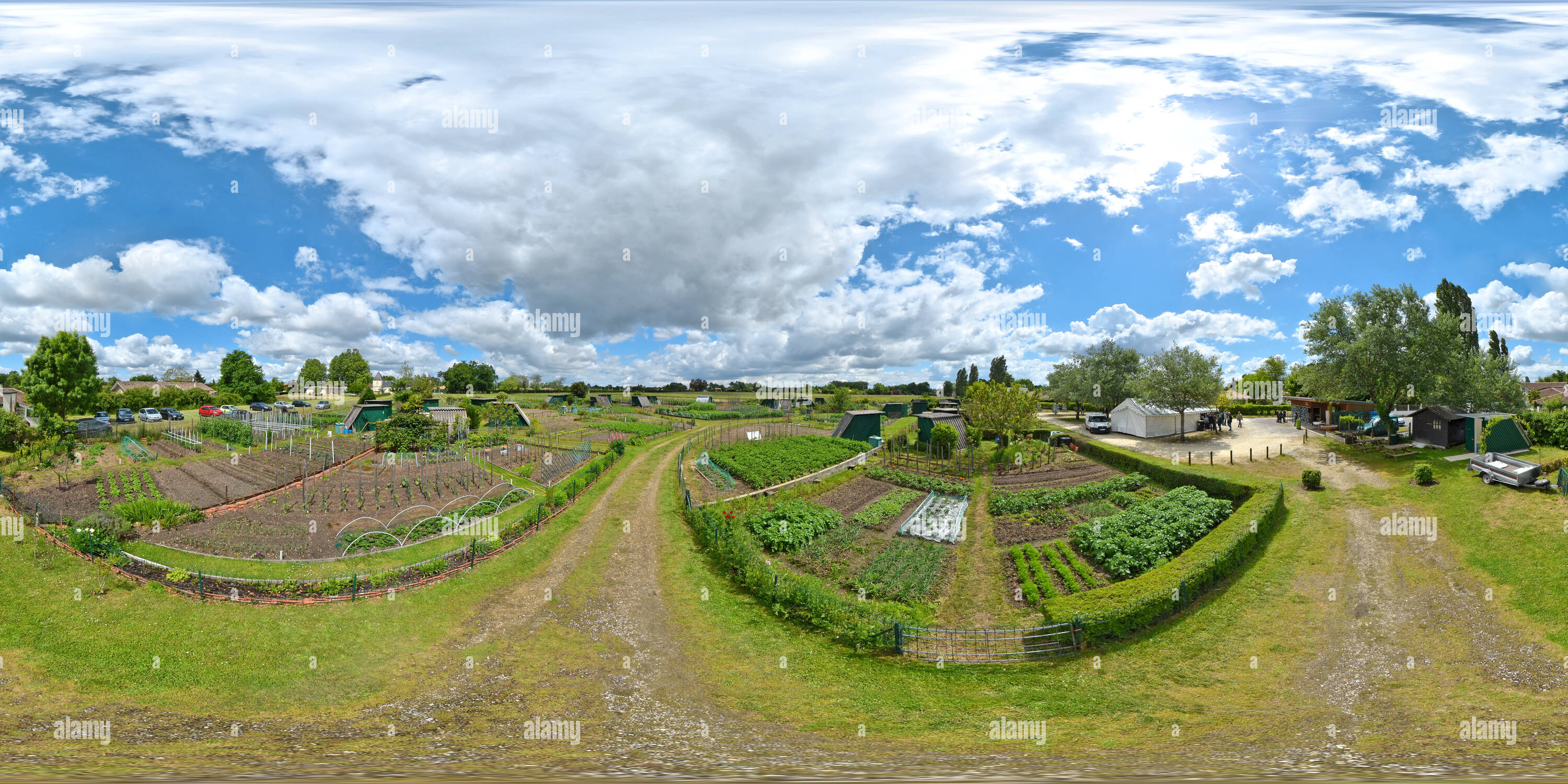 Visualizzazione panoramica a 360 gradi di Jardins Familiaux de Gradignan - Francia