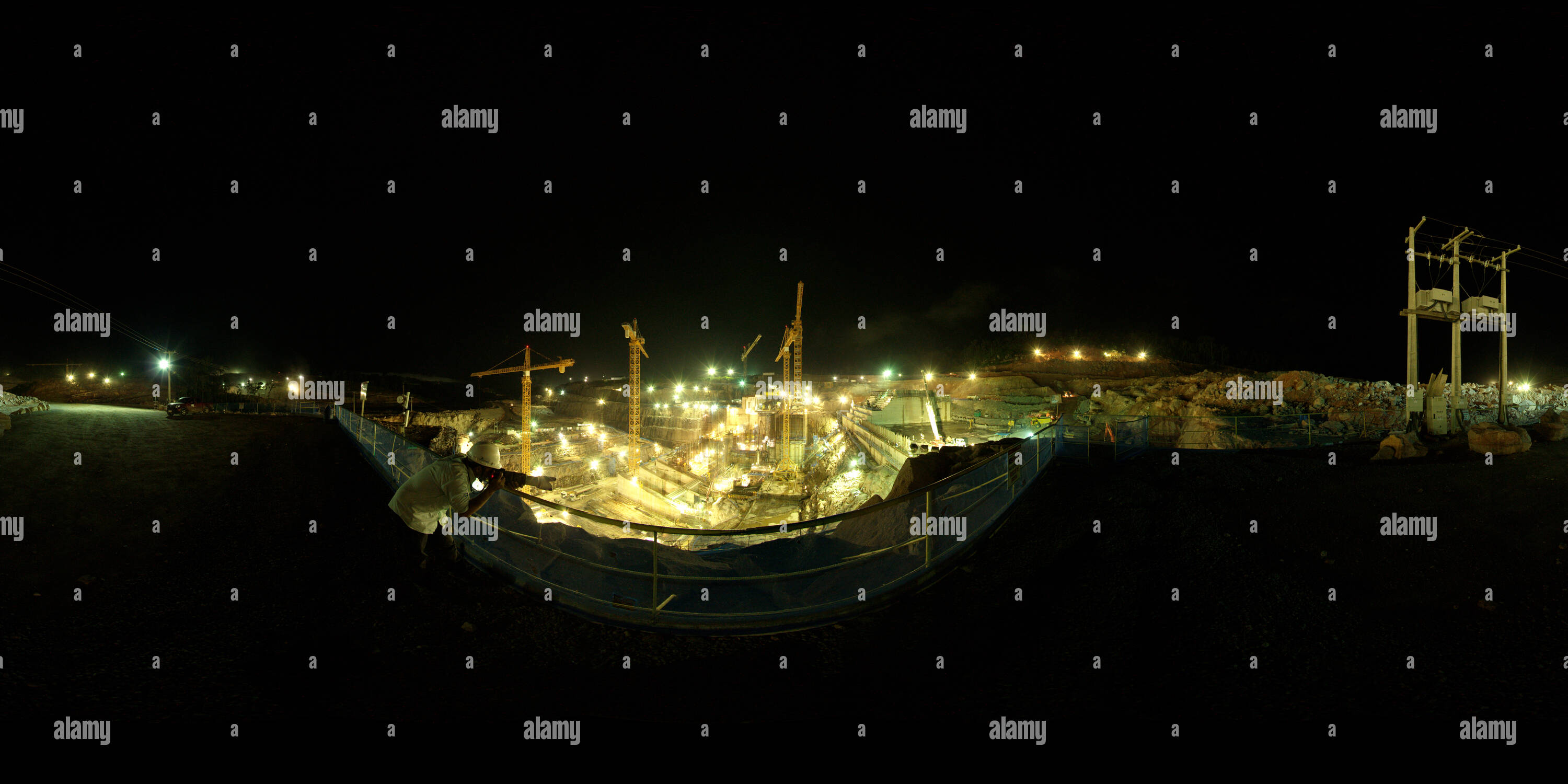 Visualizzazione panoramica a 360 gradi di Il circuito di generazione