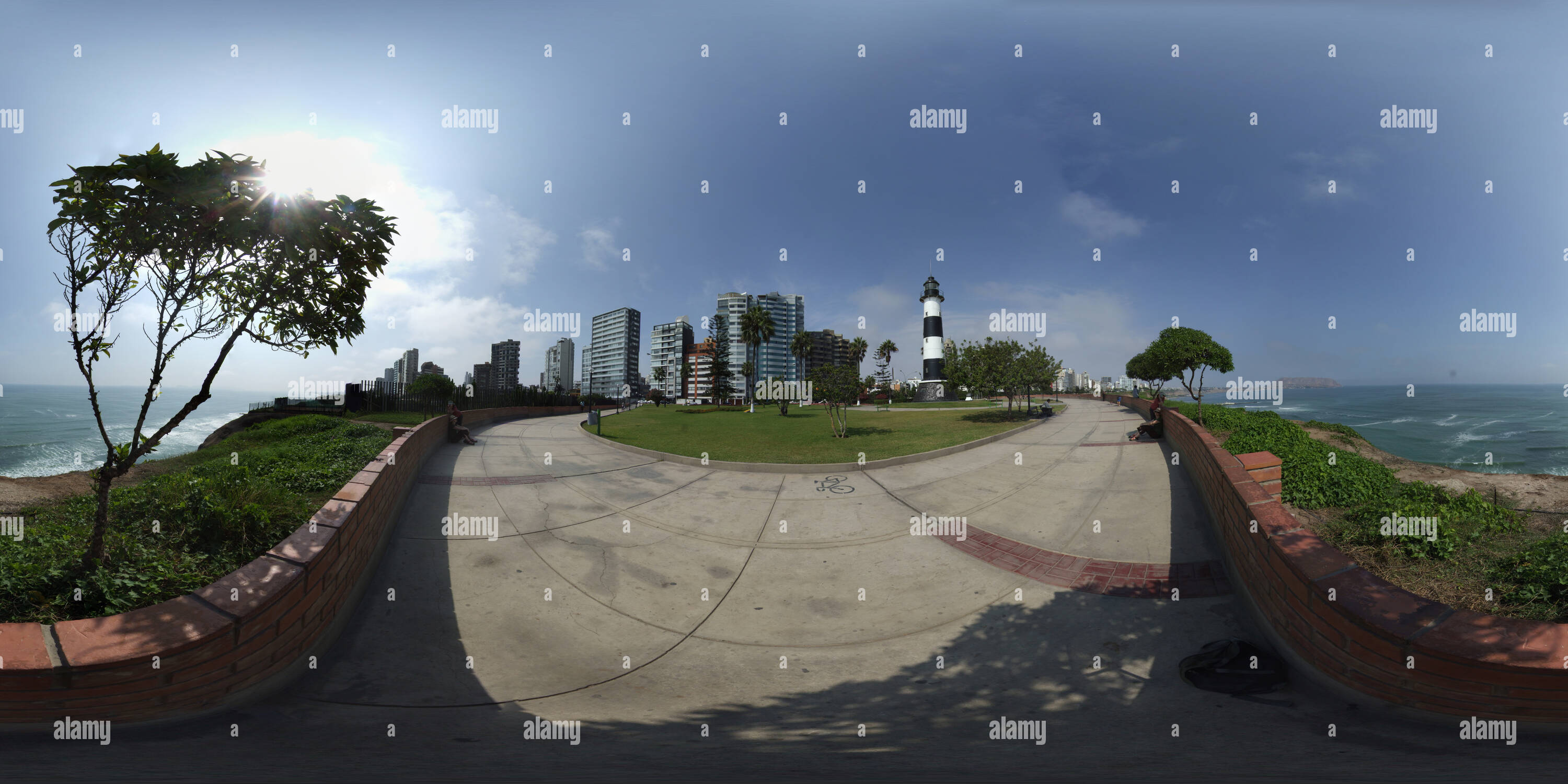 Visualizzazione panoramica a 360 gradi di Faro de la Marina, Lima, Peru