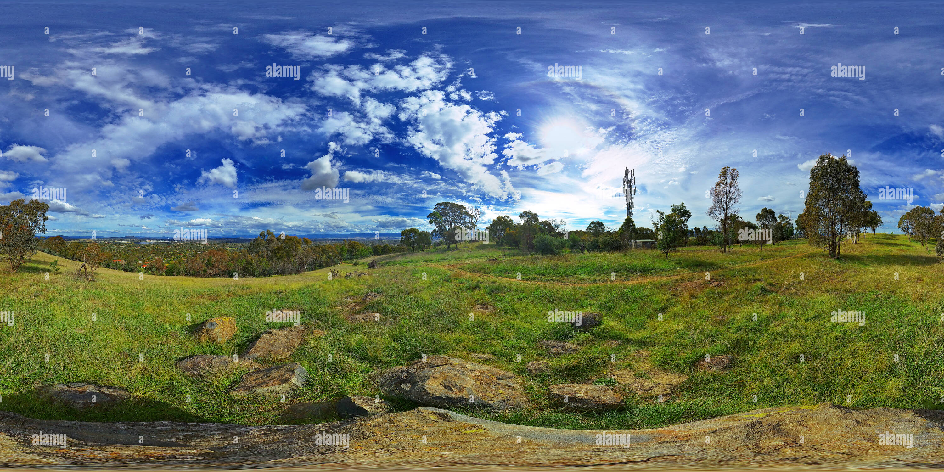 Visualizzazione panoramica a 360 gradi di Canberra - Mt Rogers