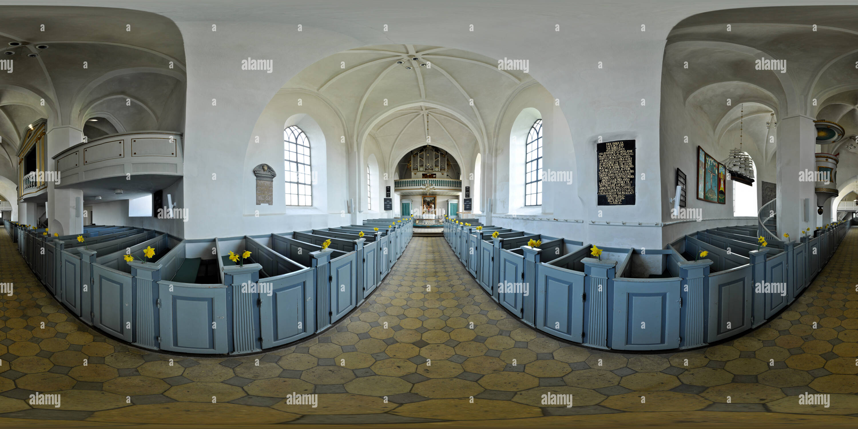 Visualizzazione panoramica a 360 gradi di Horne chiesa rotonda