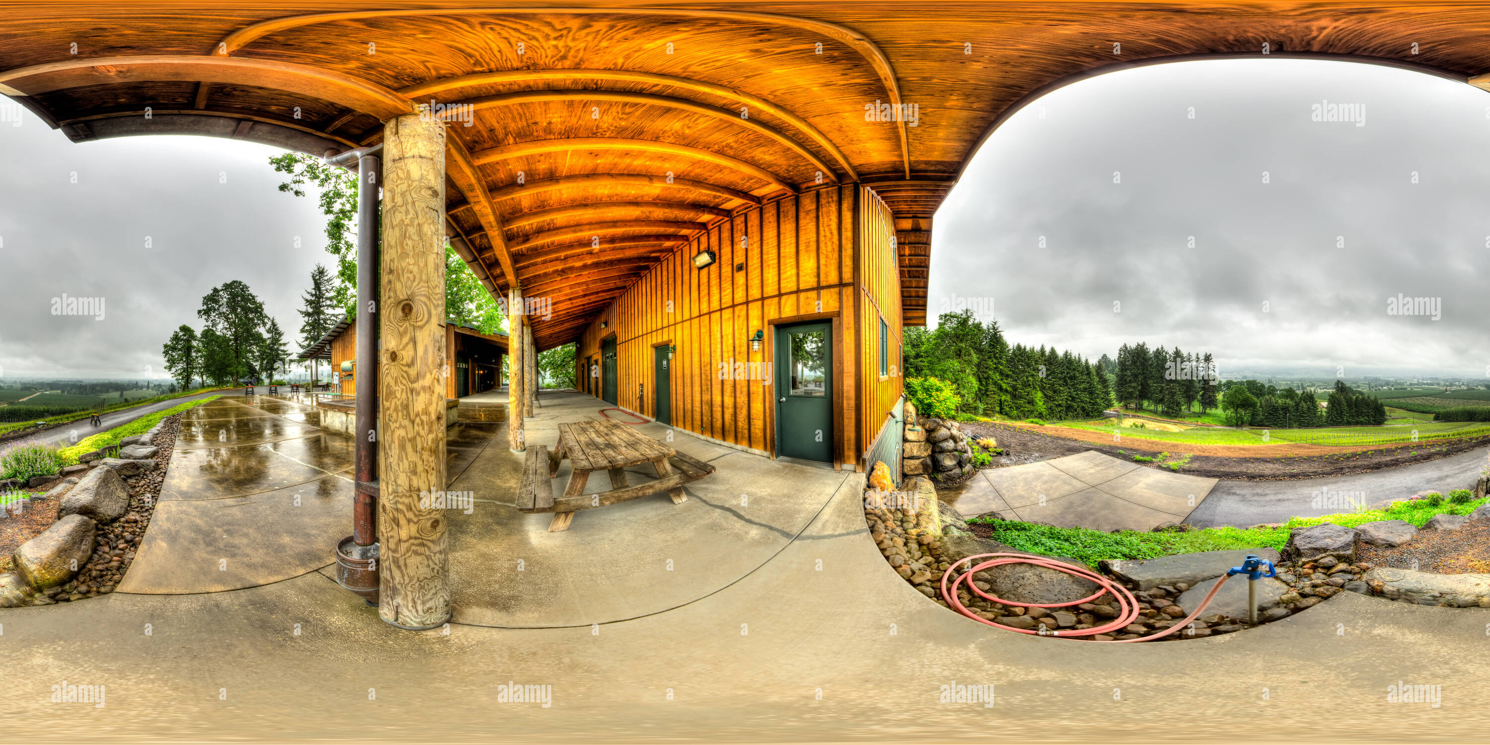 Visualizzazione panoramica a 360 gradi di Anderson vigneto di famiglia, Newberg, o