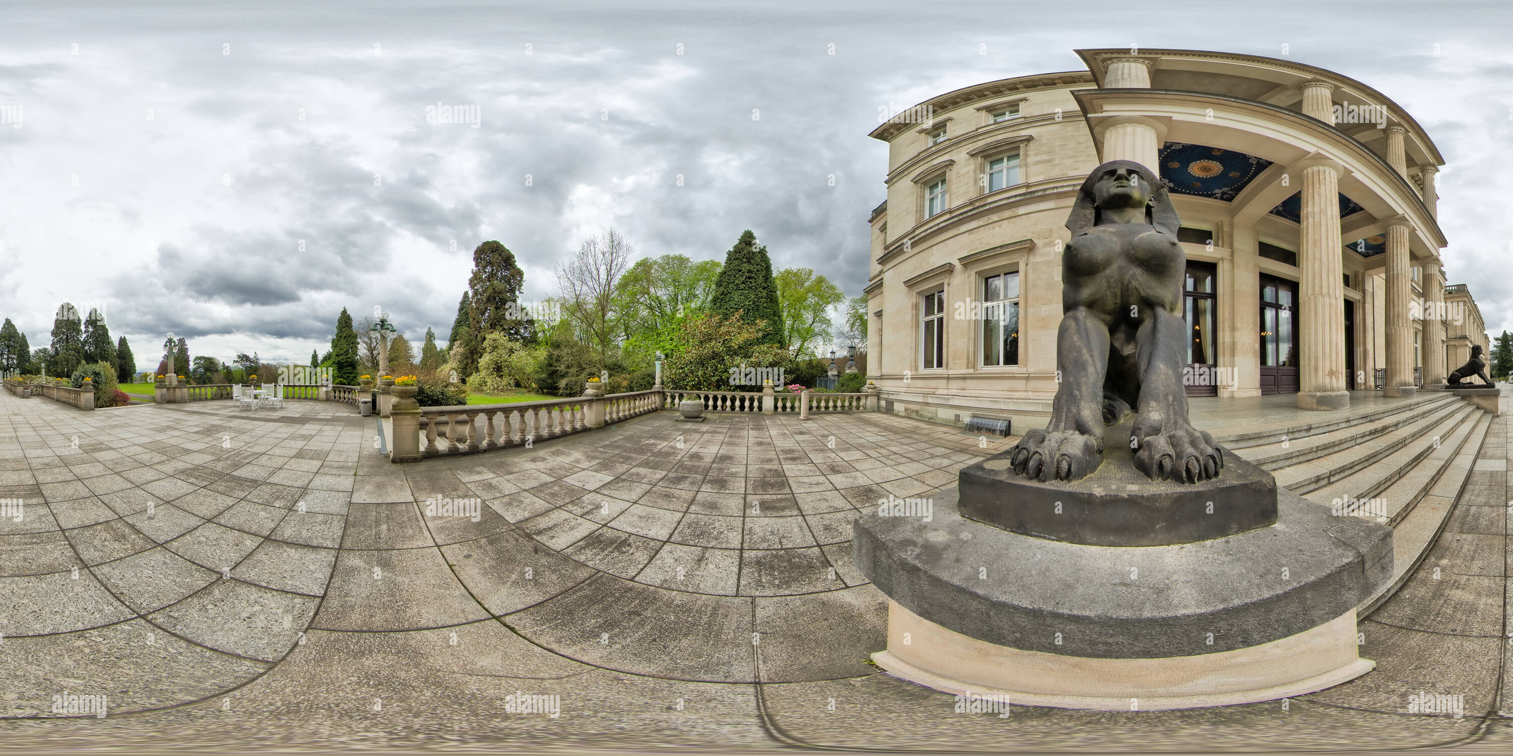 Visualizzazione panoramica a 360 gradi di Essen Villa Huegel3