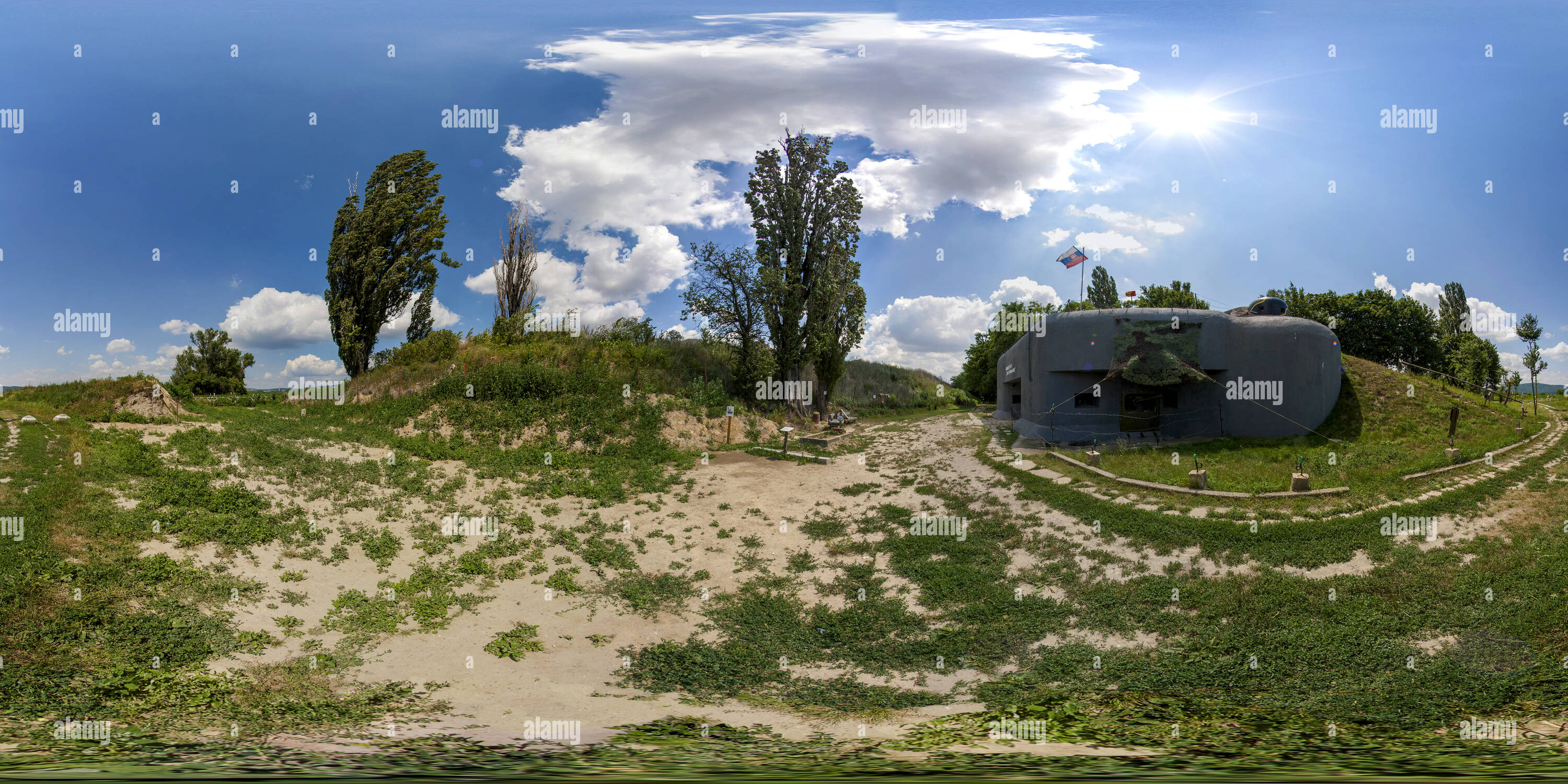 Visualizzazione panoramica a 360 gradi di Bunker BS-8 'Hřbitov'