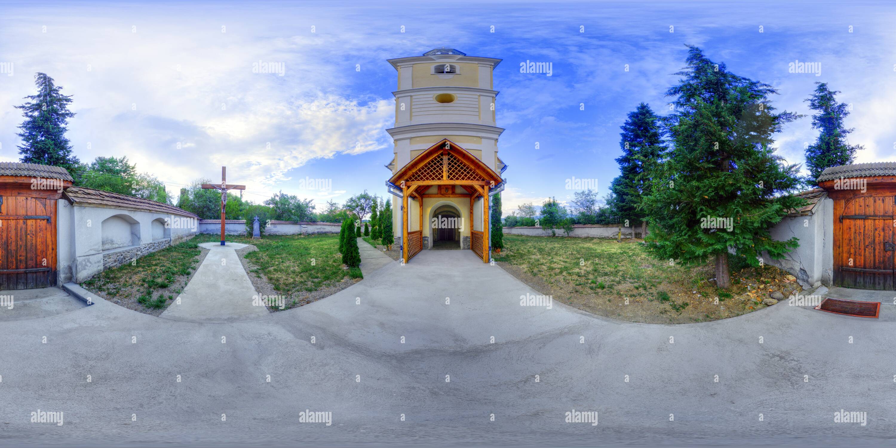 Visualizzazione panoramica a 360 gradi di Angeli Custodi Cappella, Deményháza (Dămieni)