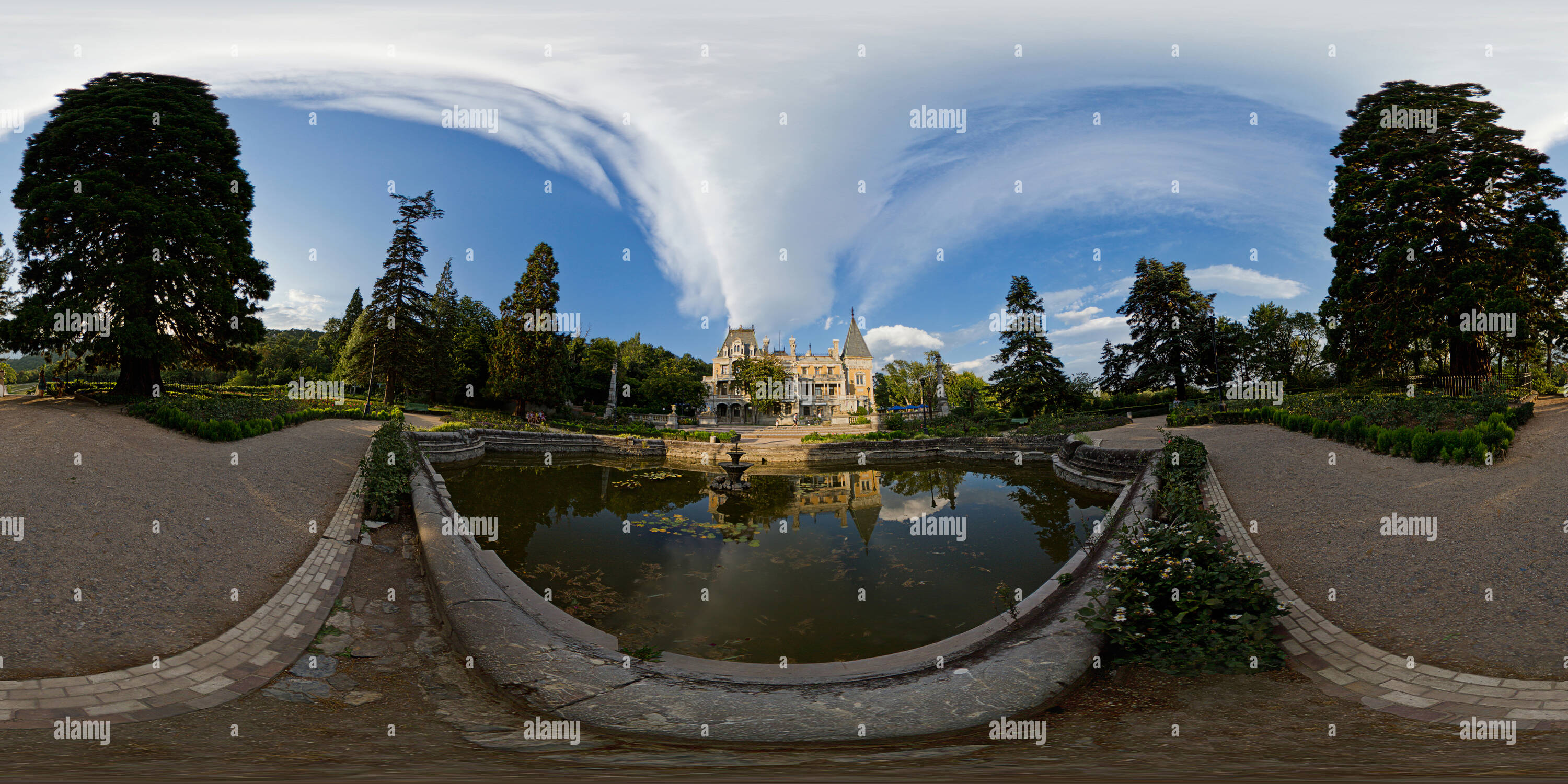 Visualizzazione panoramica a 360 gradi di Massandra Palace